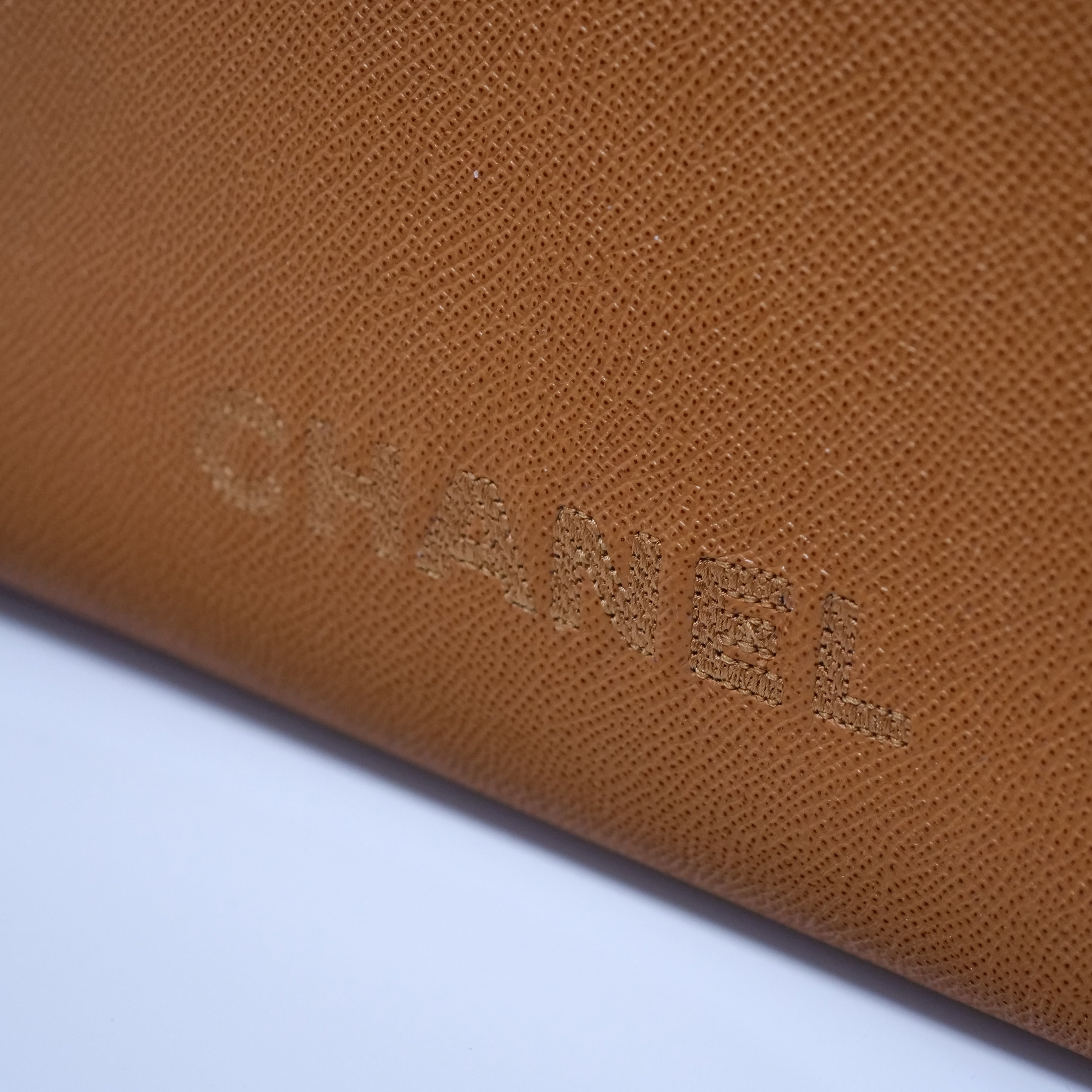 CHANEL Caviar Skin Vintage Shoulder Bag Brown