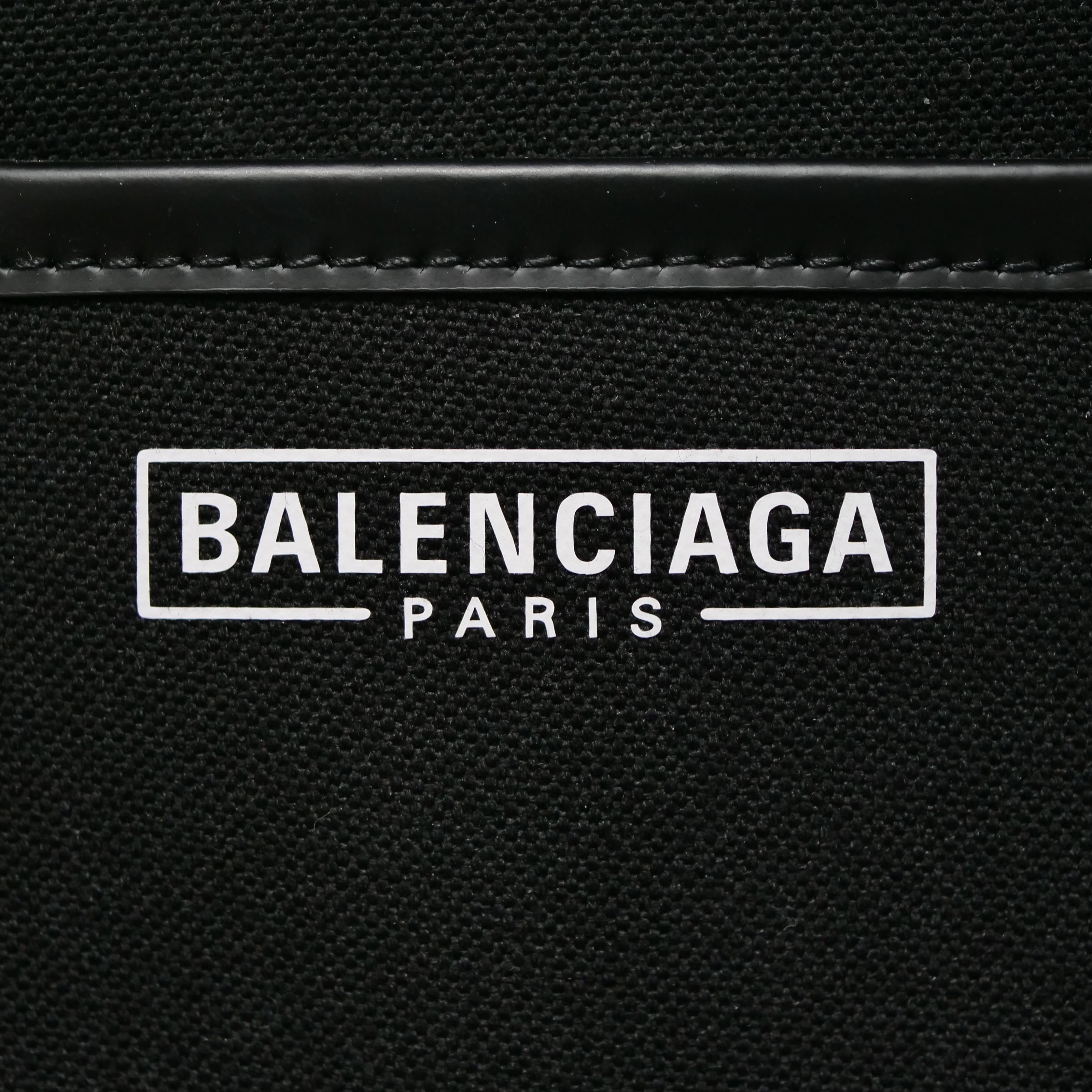 BALENCIAGA Hardware Small 2Way Bag Black Canvas 671402