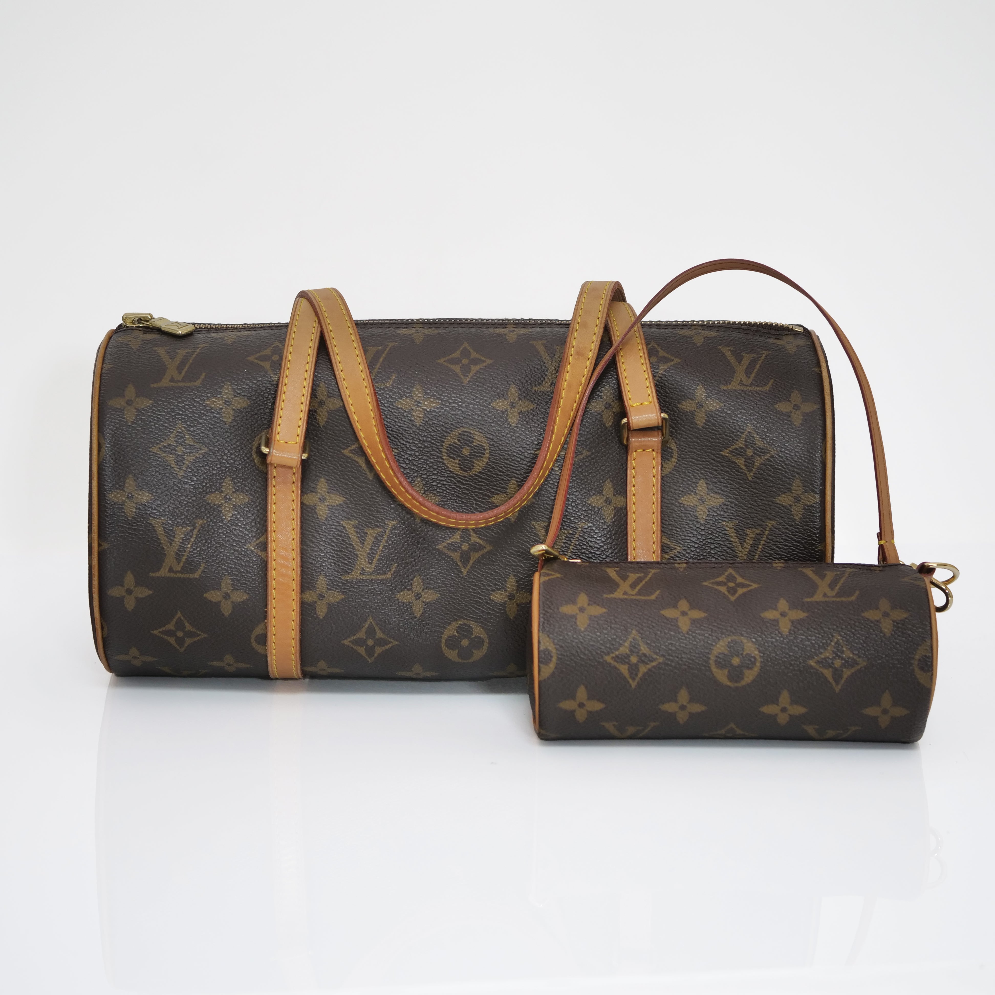LOUIS VUITTON Papillon 30 Monogram Hand Bag with Pouch M51385