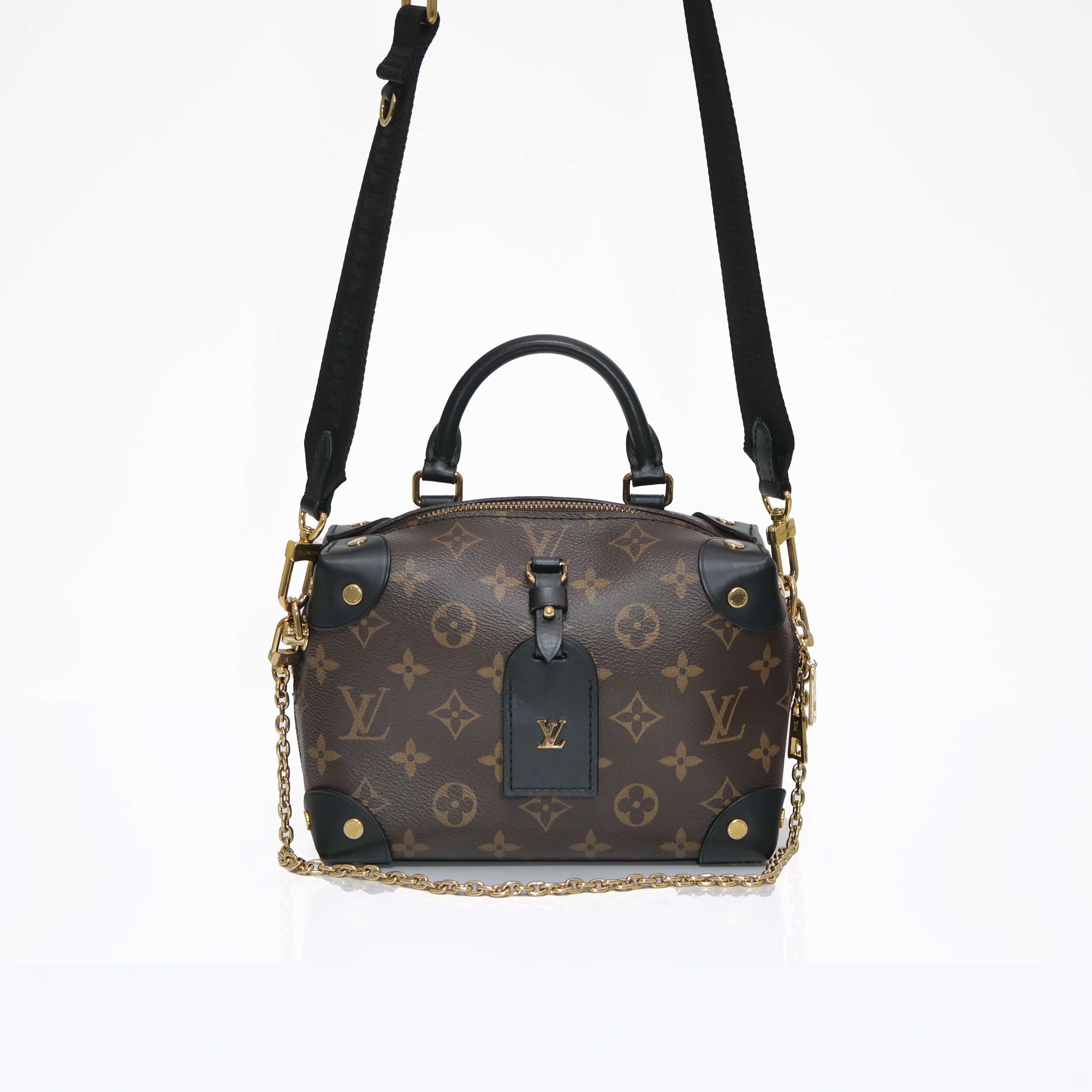 LOUIS VUITTON Petite Malle Souple Monogram Shoulder Bag M45571