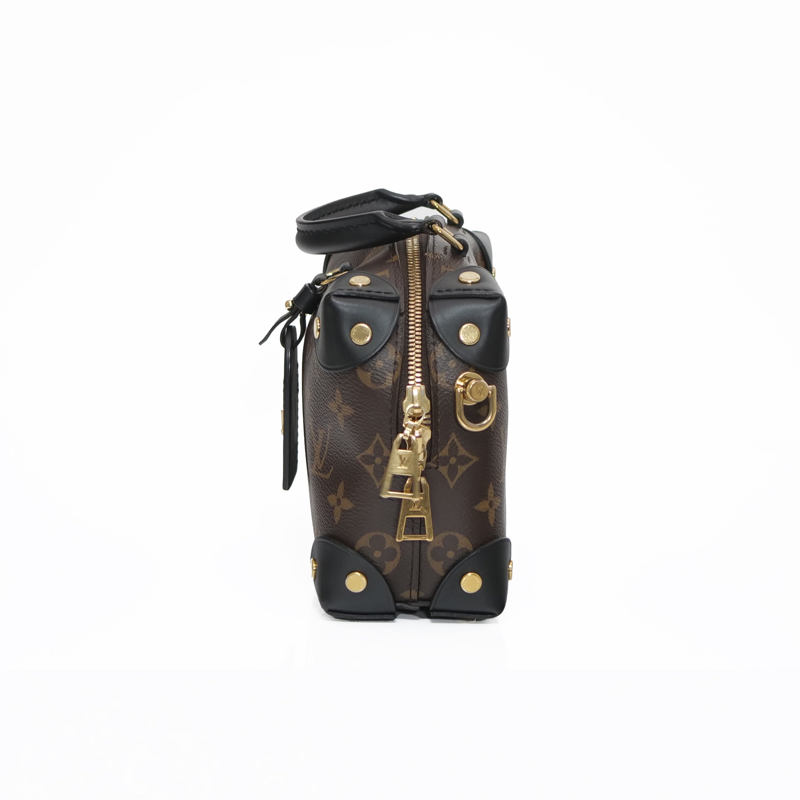 LOUIS VUITTON Petite Malle Souple Monogram Shoulder Bag M45571