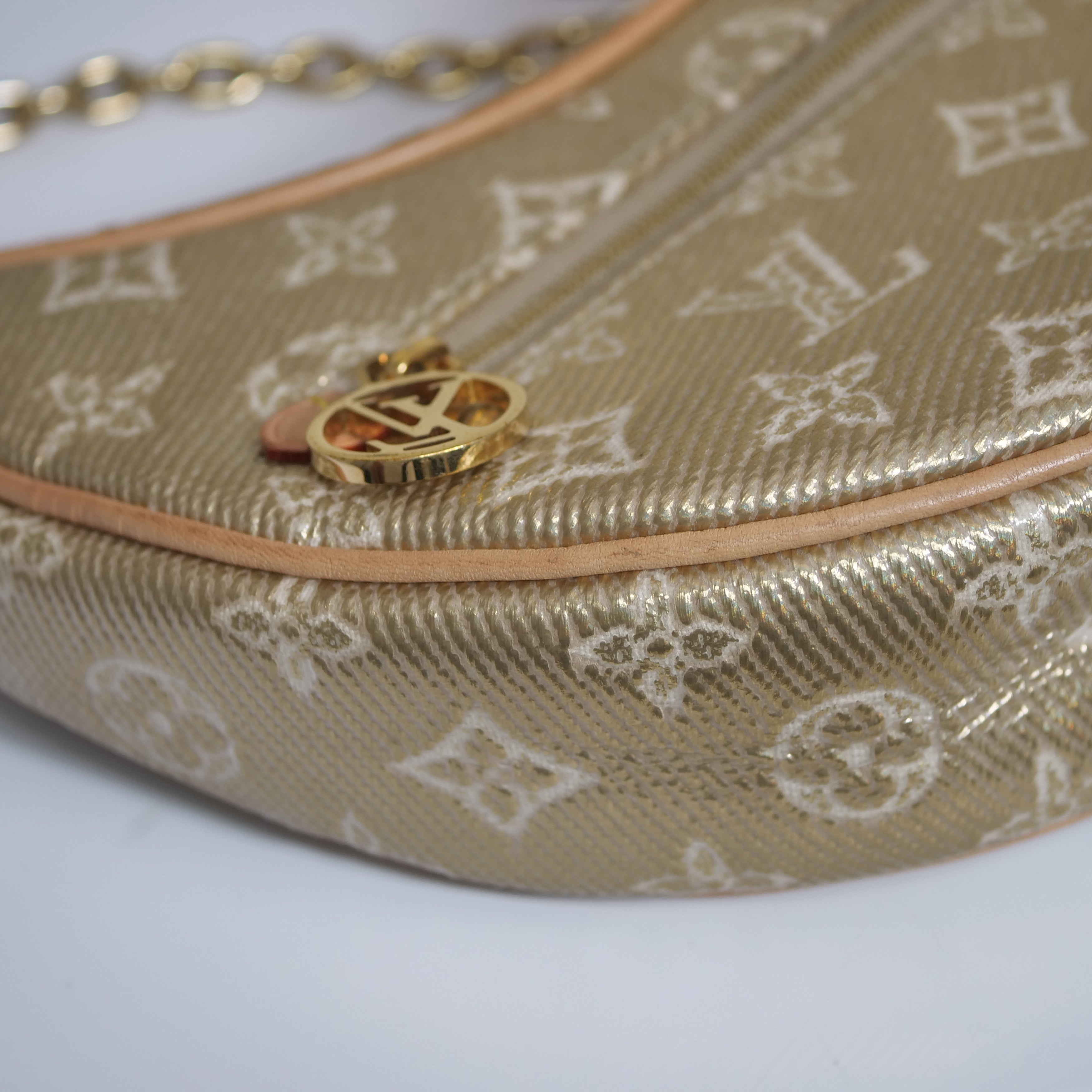 LOUIS VUITTON Monogram Laminated Jacquard Loop Shoulder Bag M22928
