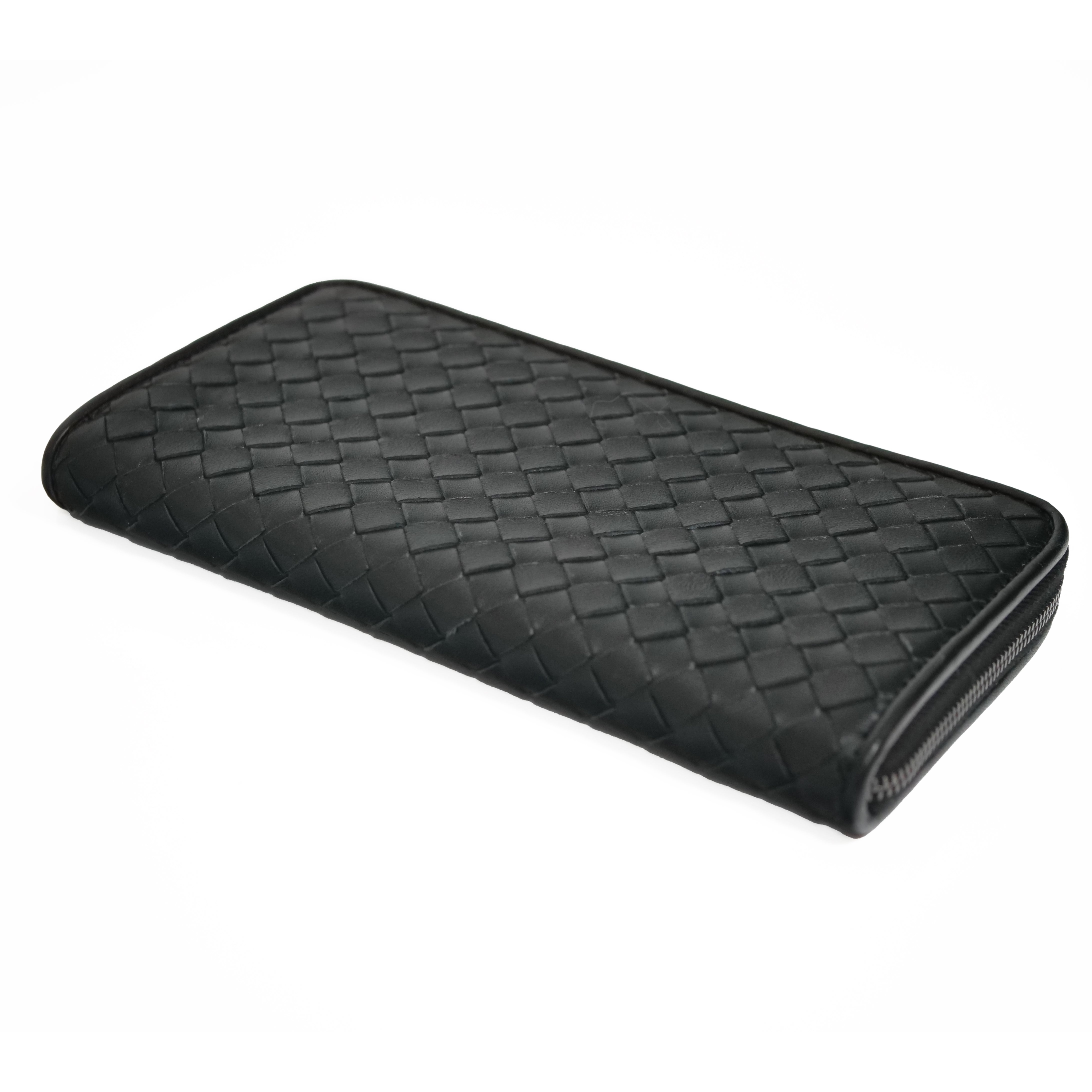Bottega Veneta Intrecciato Long wallet Black