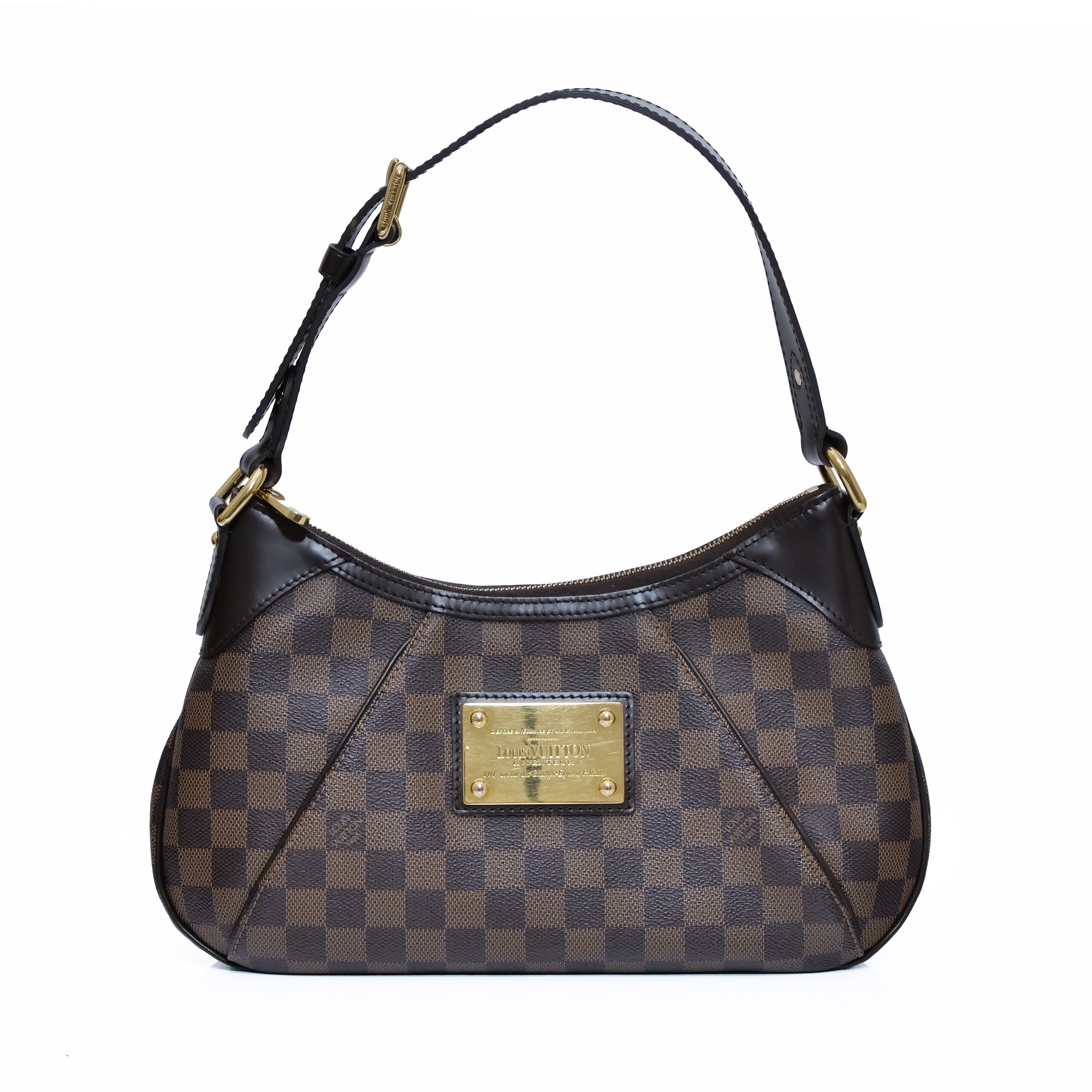 LOUIS VUITTON Damier Ebene Thames PM Shoulder Bag