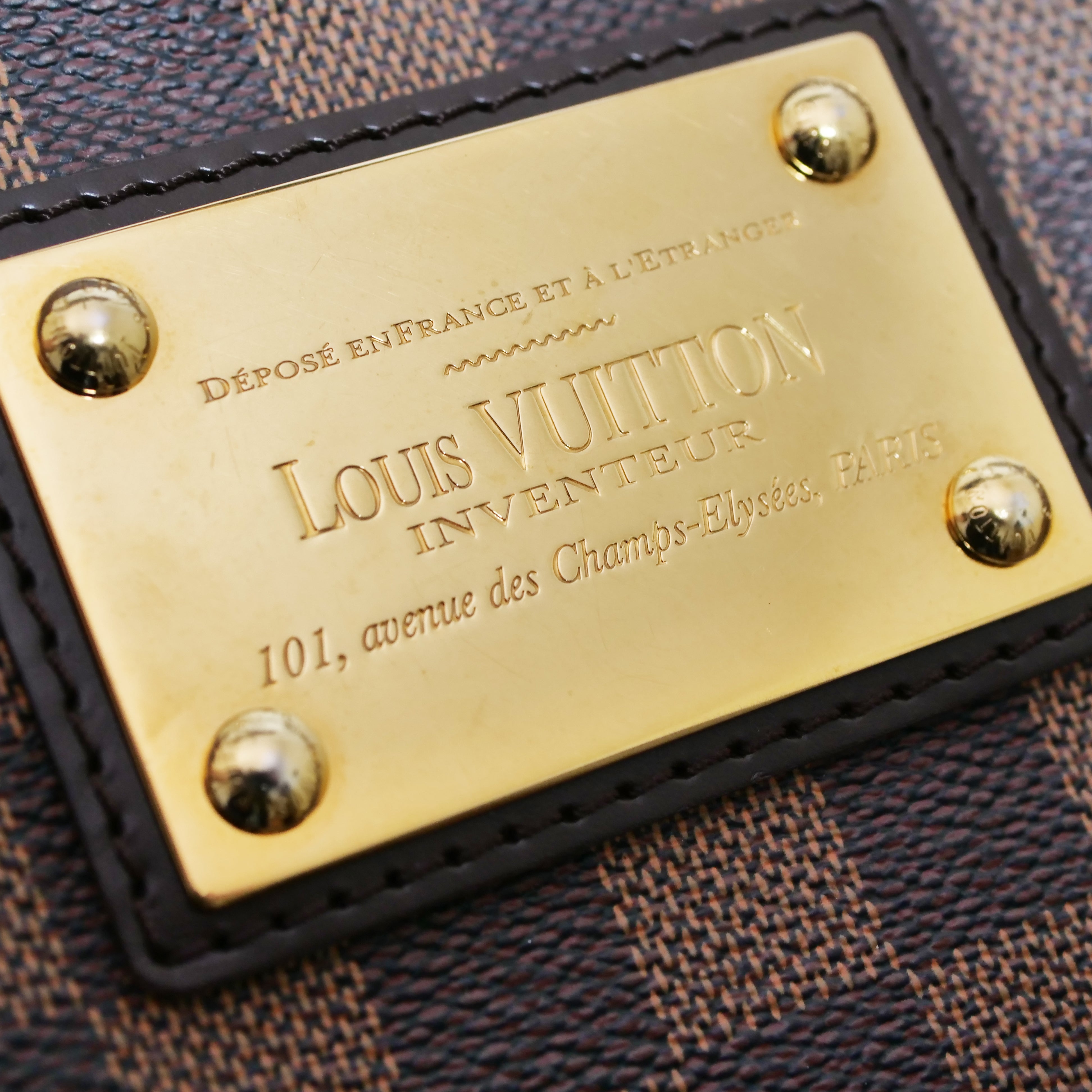 LOUIS VUITTON Damier Ebene Thames PM Shoulder Bag