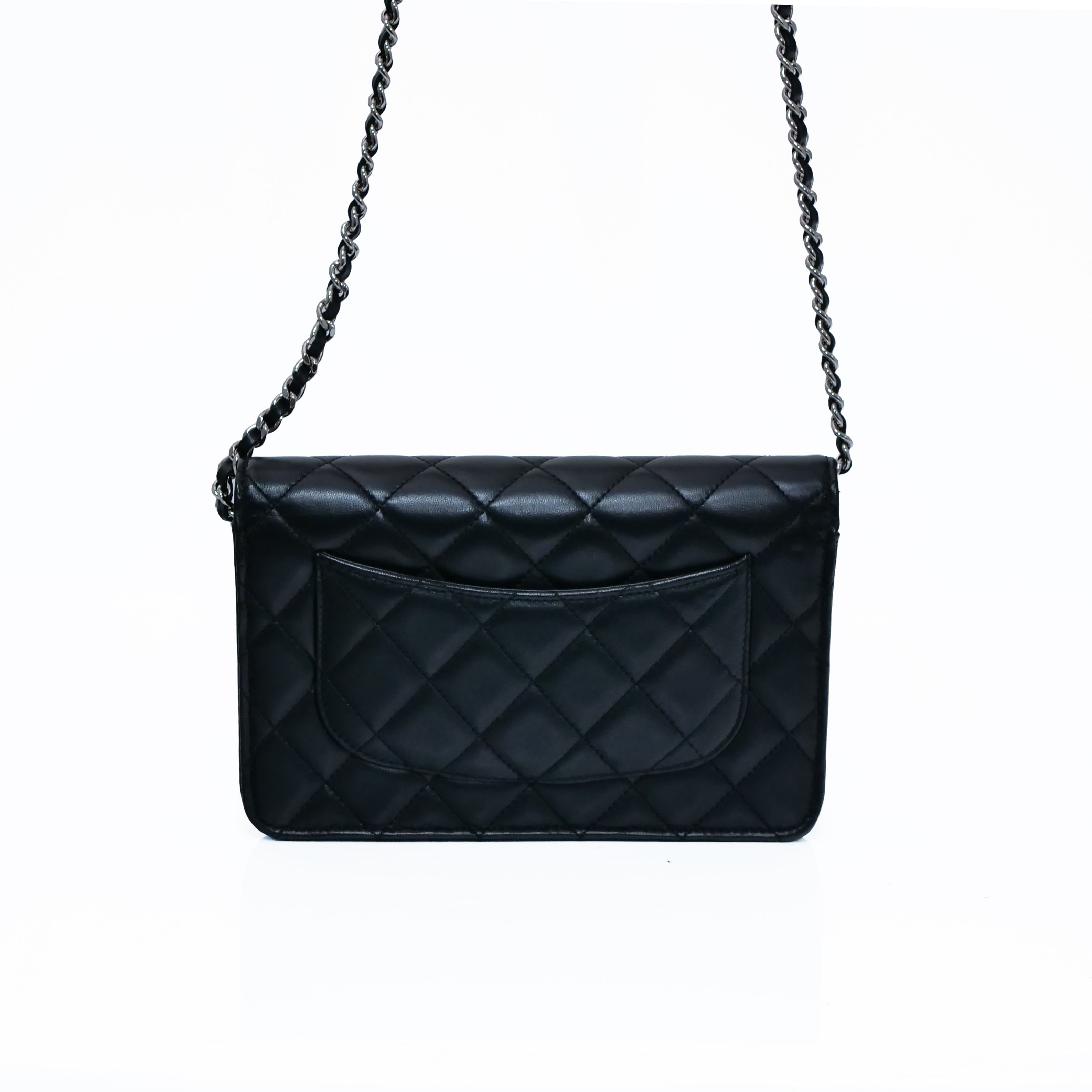 CHANEL Matelassé Chain Wallet Lambskin AP0250