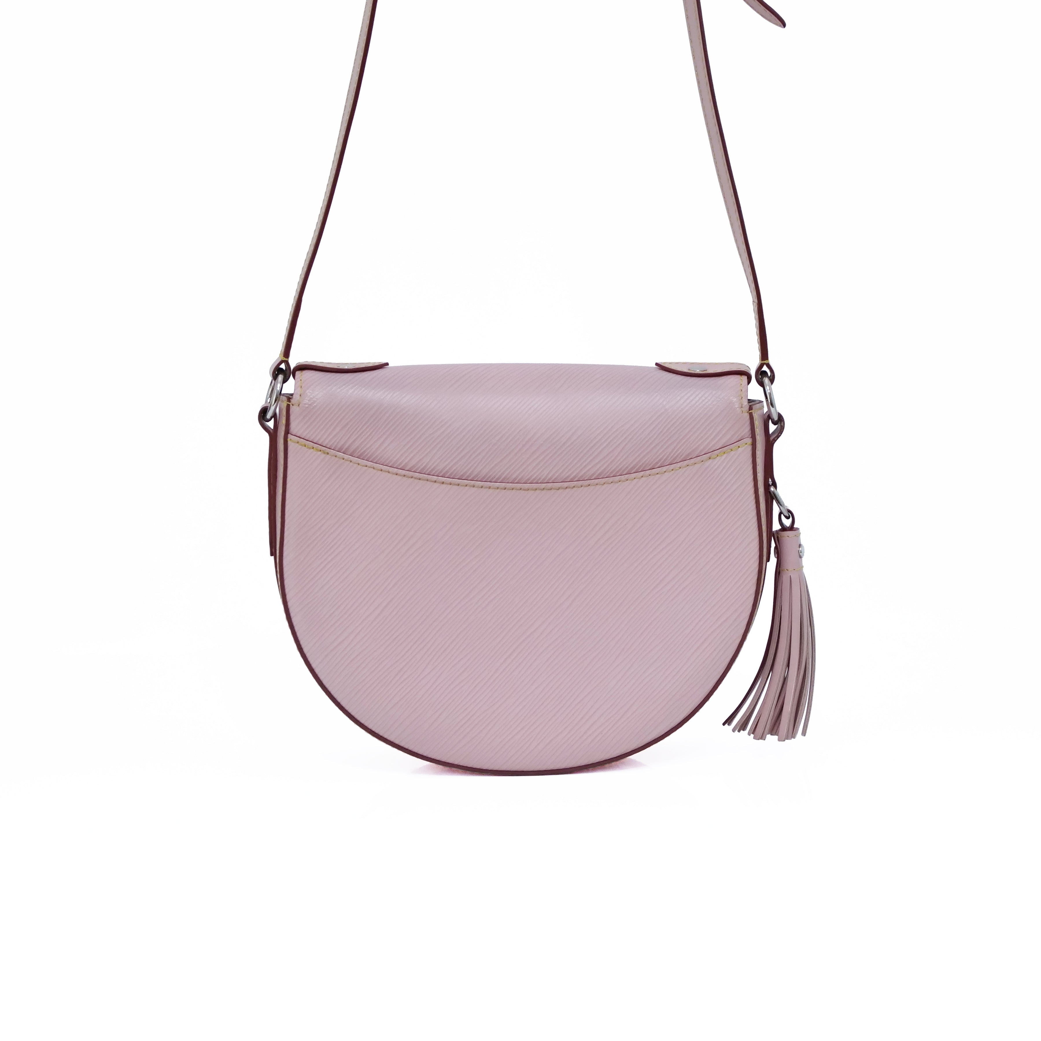 LOUIS VUITTON Epi Saint Cloud Shoulder Bag Rose Ballerine