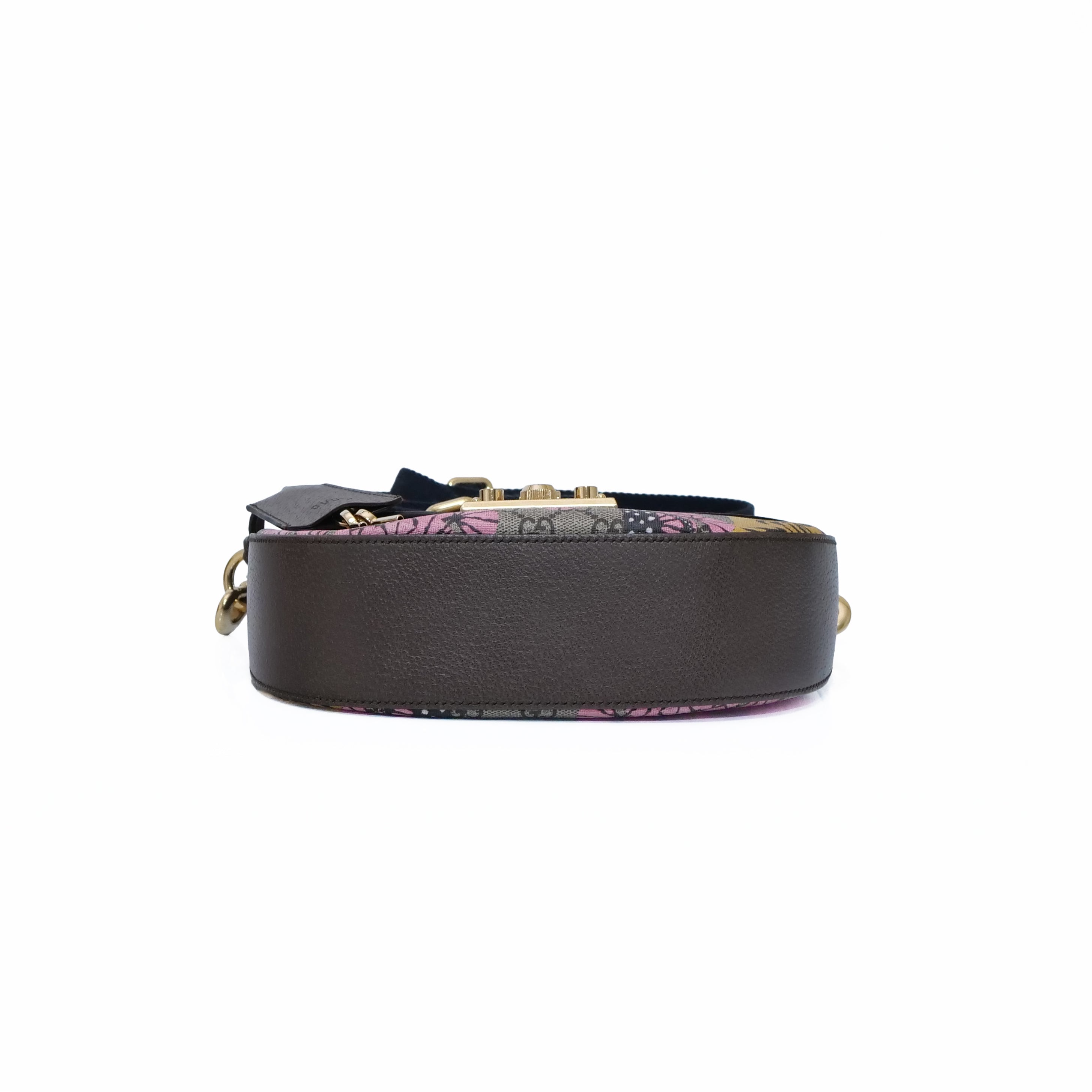 GUCCI GG Supreme Bengal Print Padlock Shoulder Bag 453189