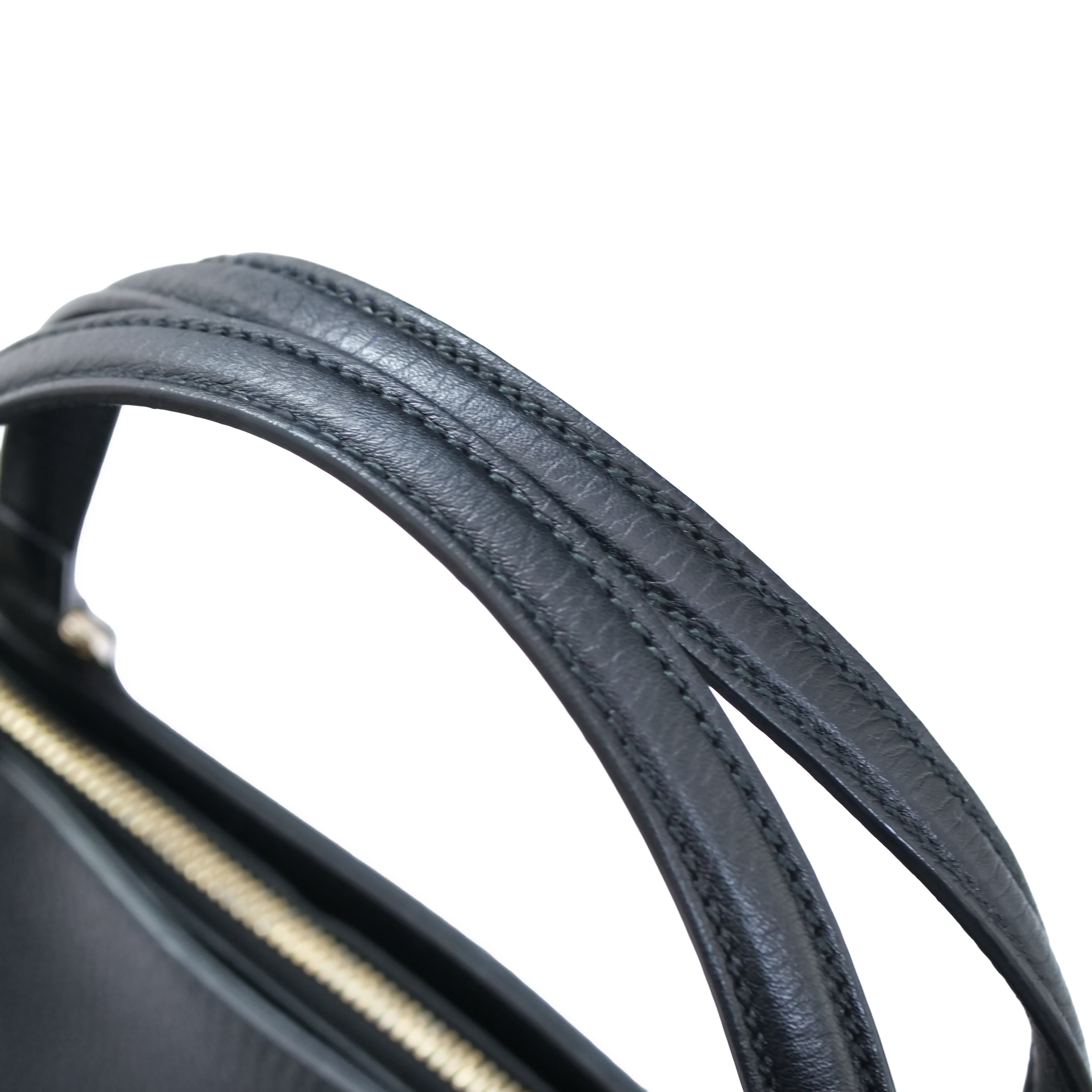GUCCI Soho Leather 2-Way Tote Bag Black 369176