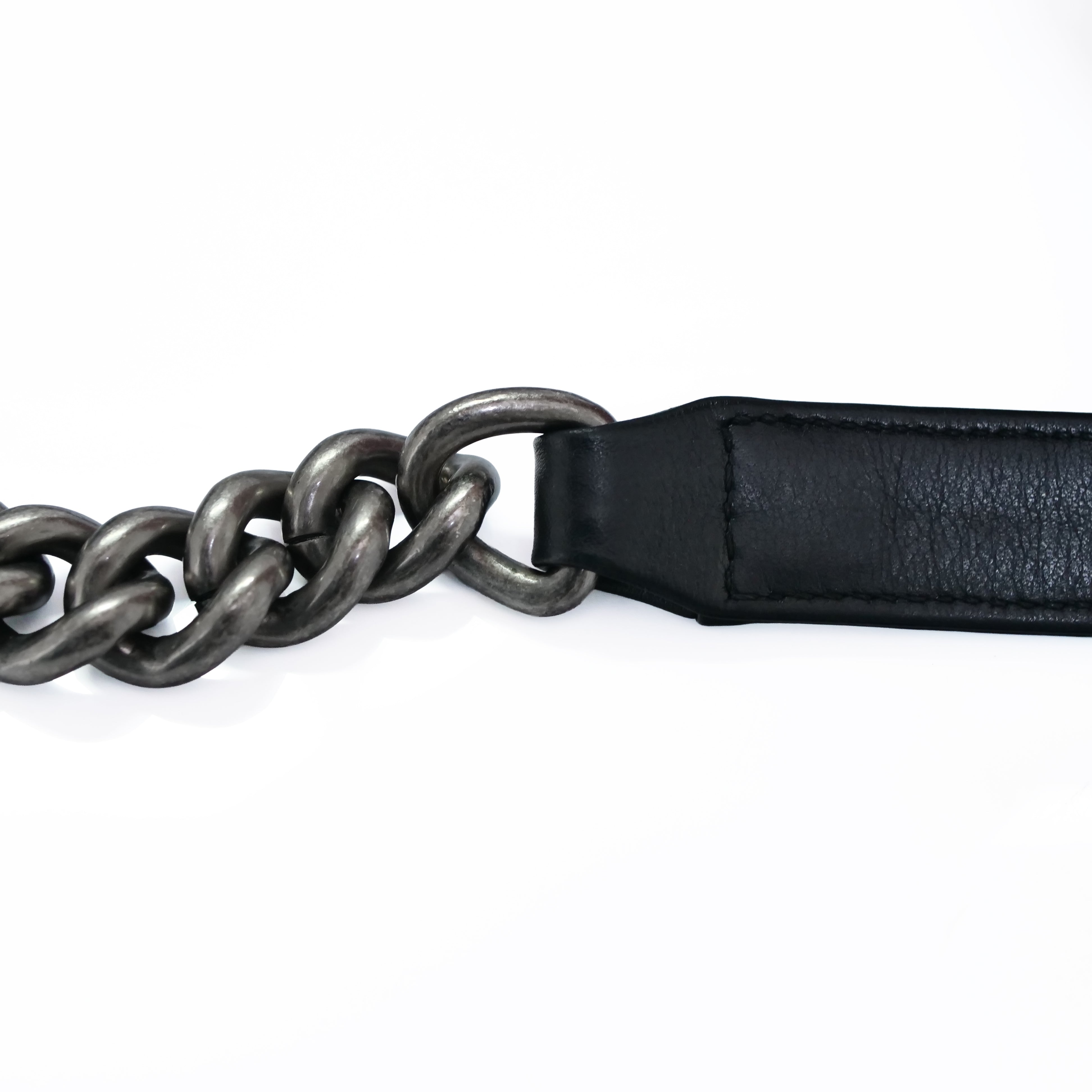 CHANEL Boy Chanel Chevron Chain Shoulder Bag Lambskin