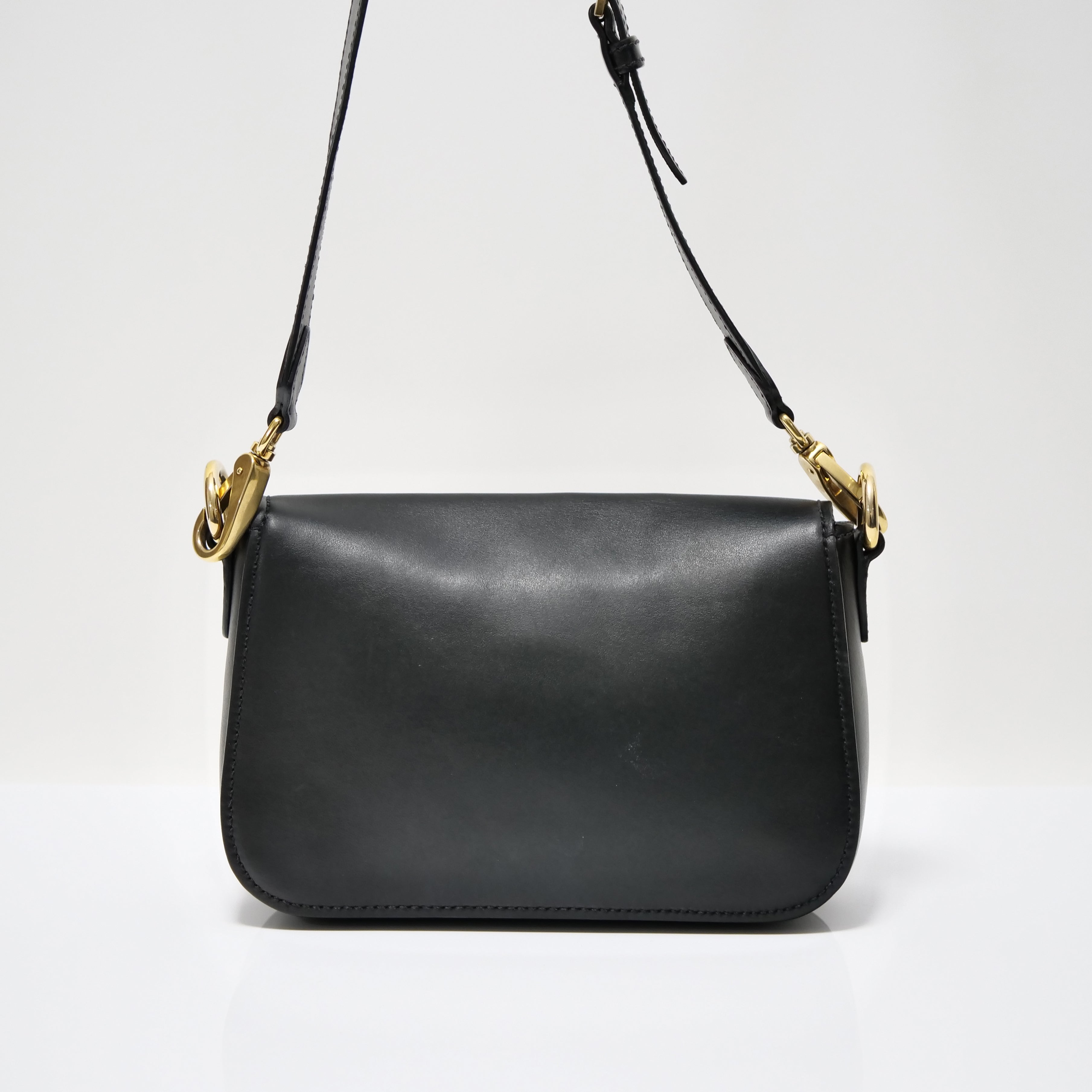MIU MIU Logo Shoulder Bag 5BD071 BK City Calf