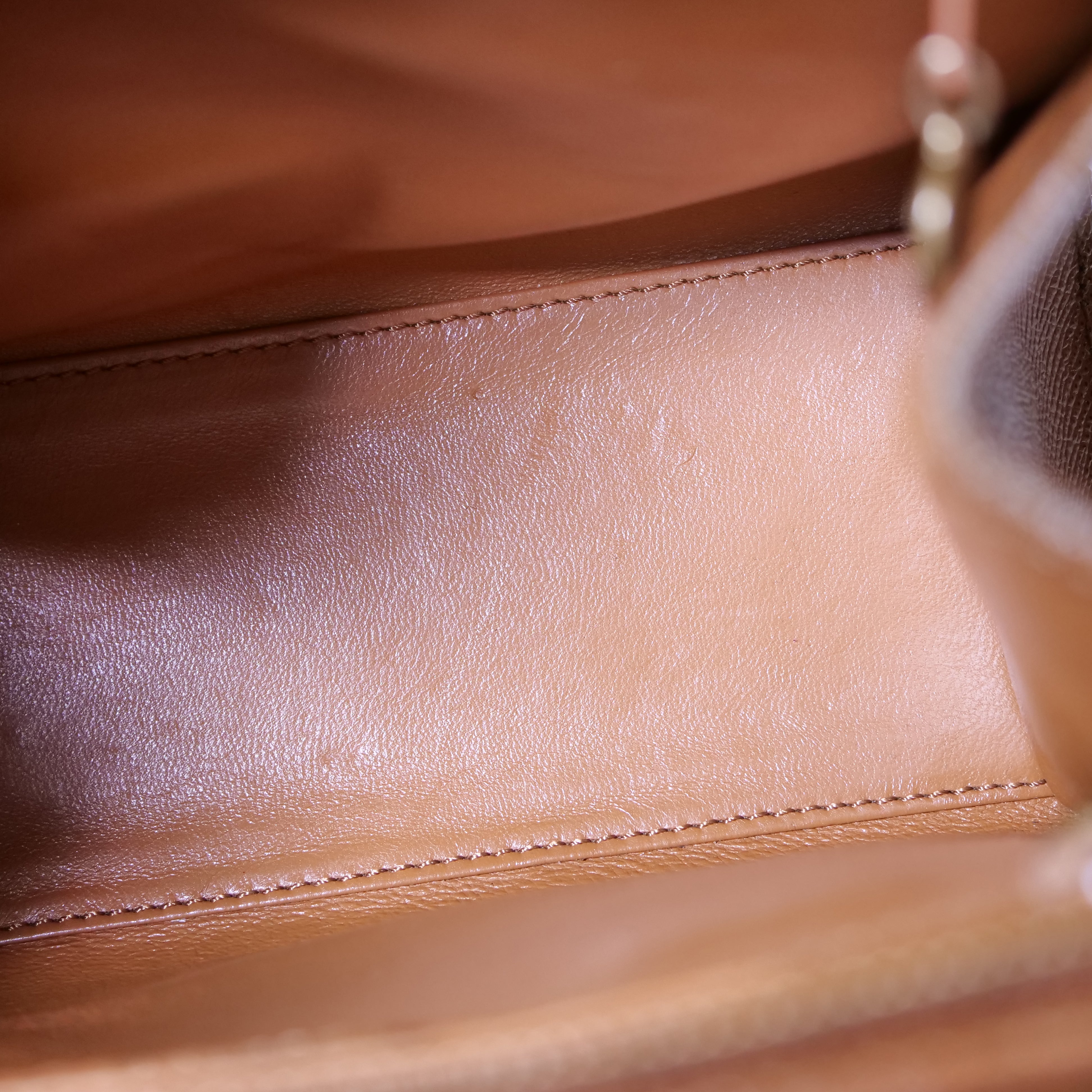 CHANEL Caviar Skin Vintage Shoulder Bag Brown
