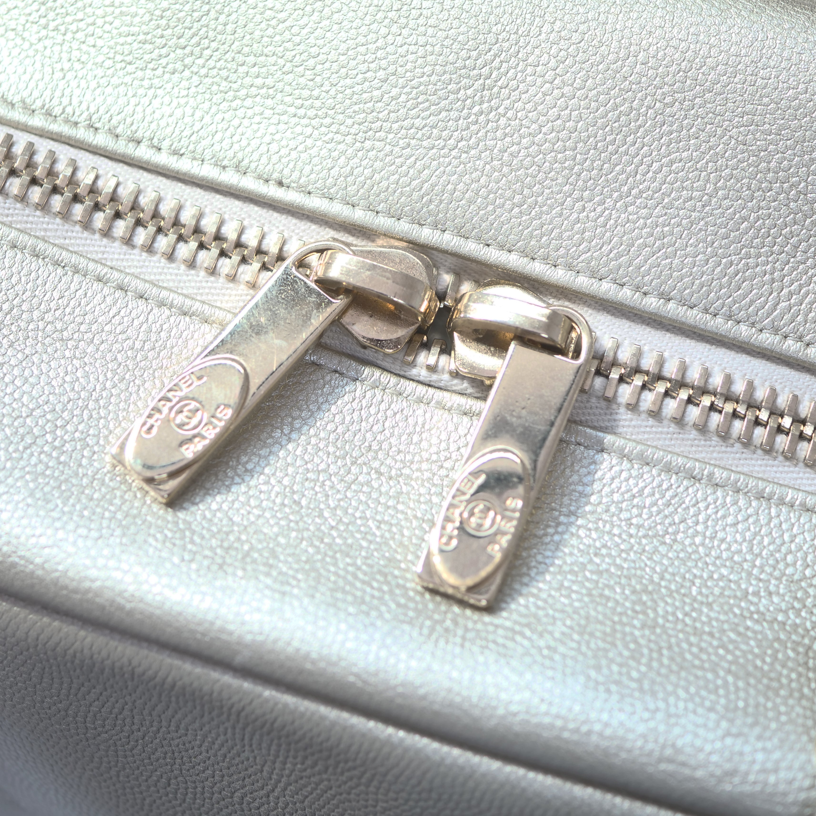 CHANEL Bicolor Chain Boston Bag