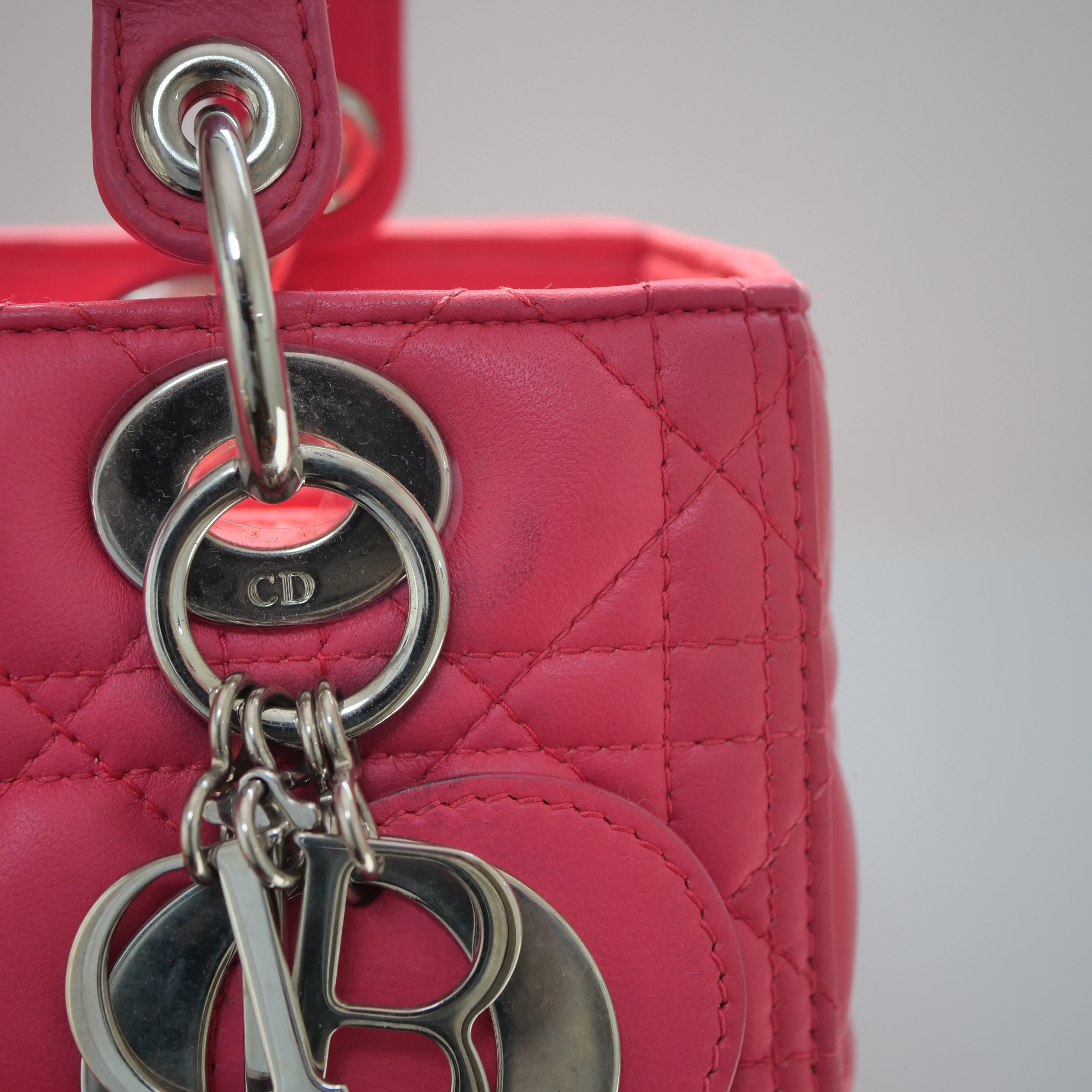 DIOR Lady Dior Medium 2Way Bag Pink