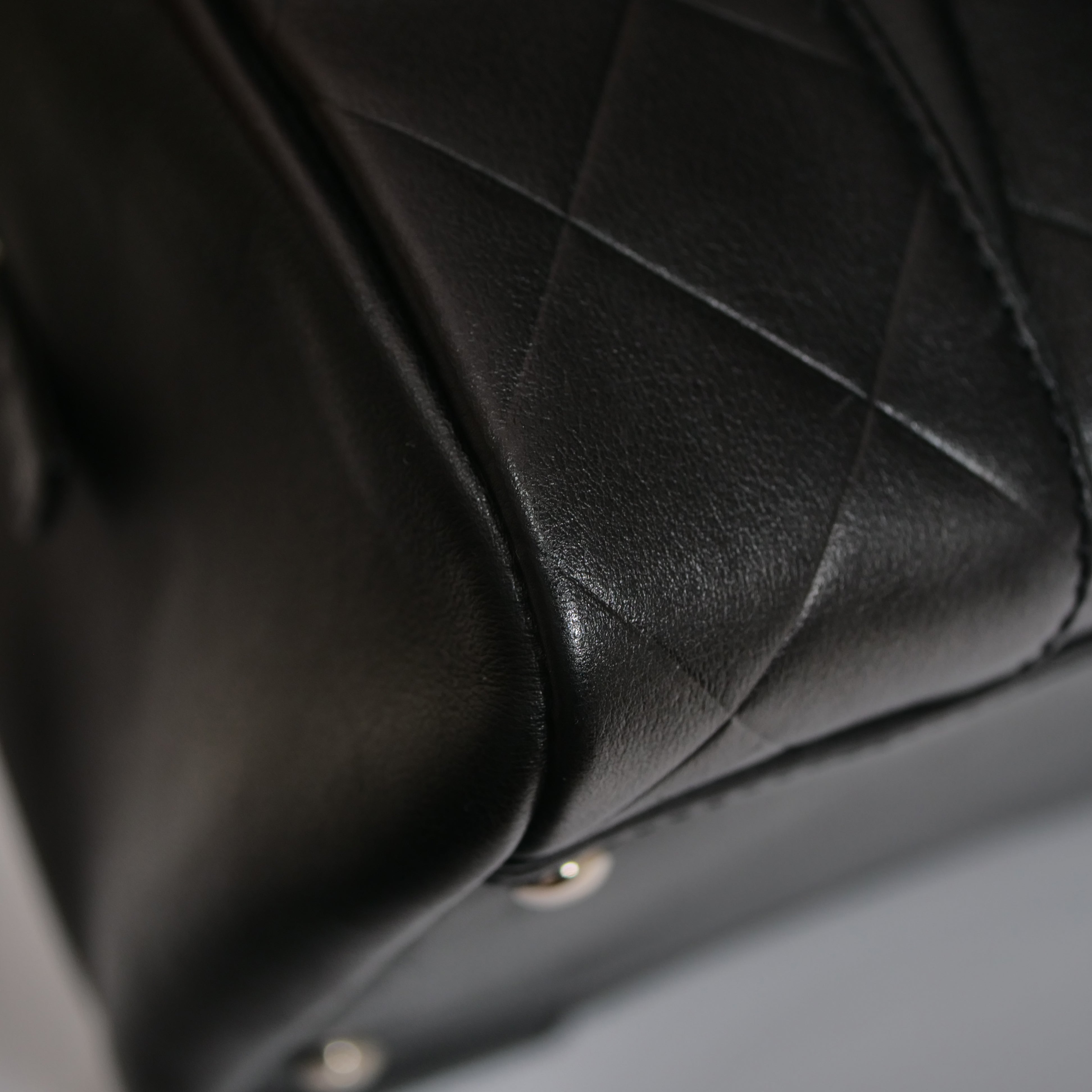 CHANEL V-Stitch Coco Mark Hand Bag