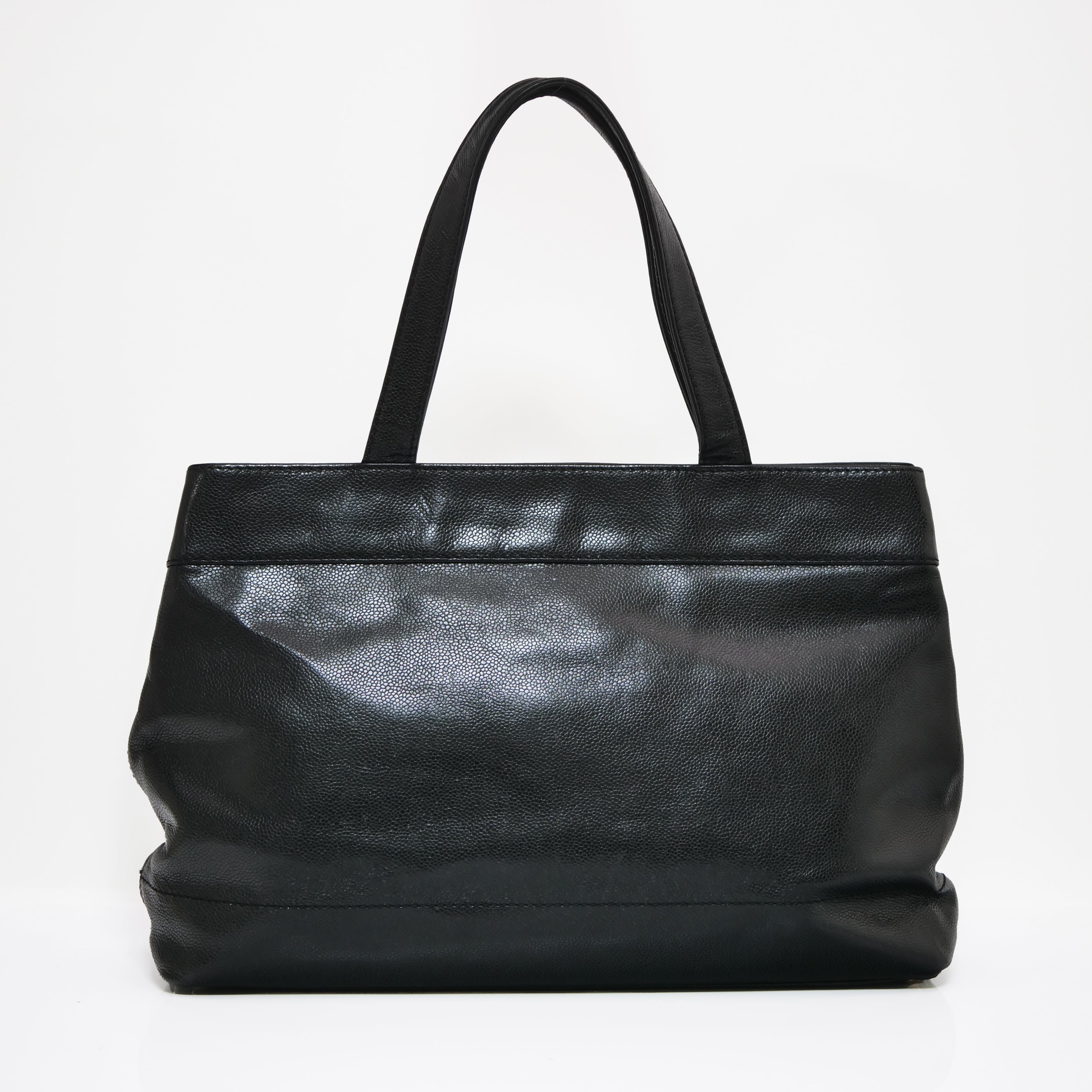 CHANEL Caviar Skin Tote Bag
