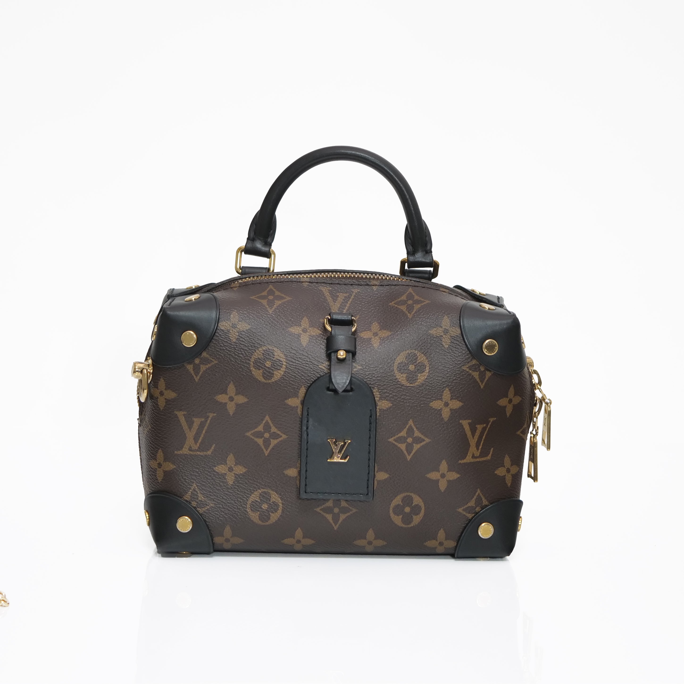 LOUIS VUITTON Petite Malle Souple Monogram Shoulder Bag M45571