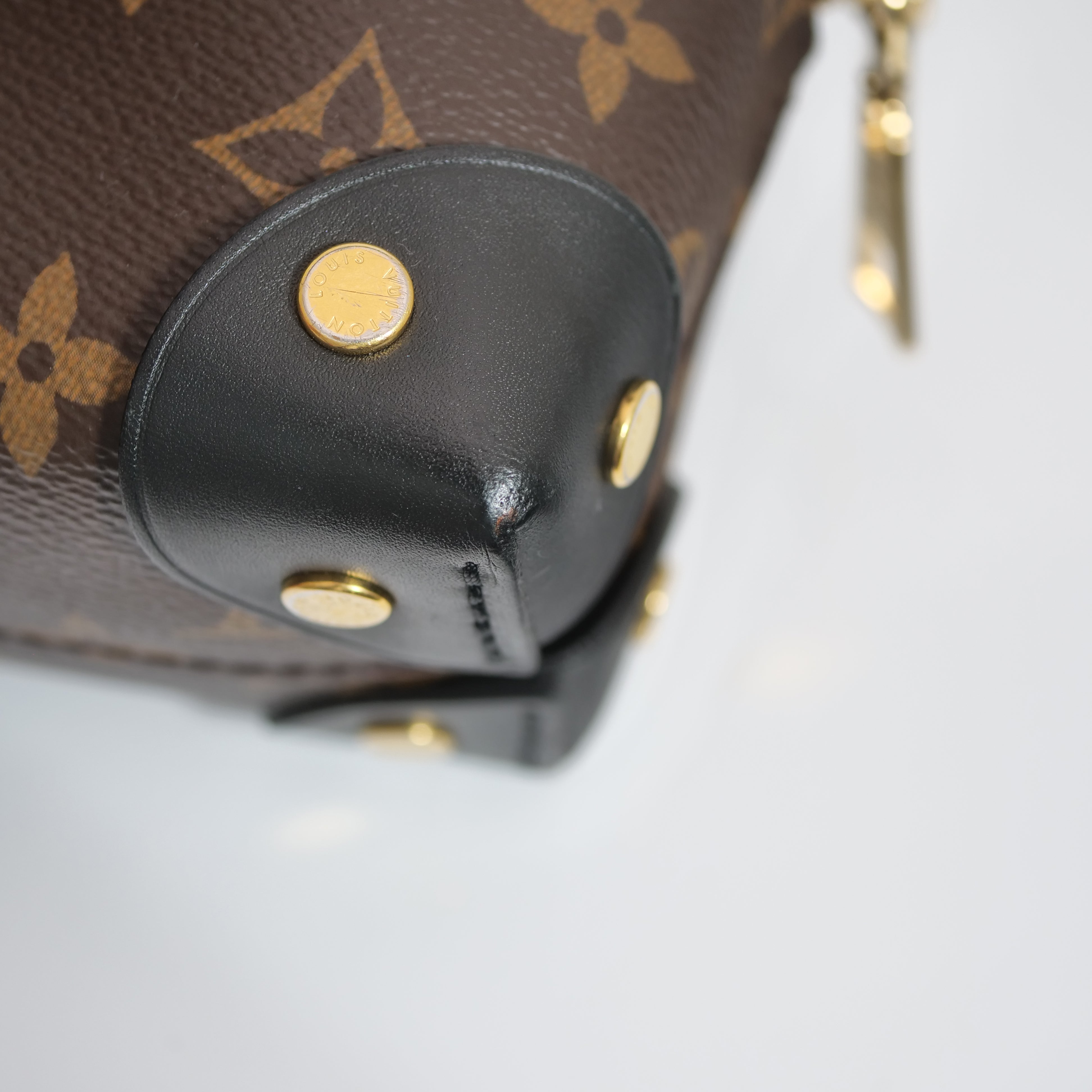 LOUIS VUITTON Petite Malle Souple Monogram Shoulder Bag M45571