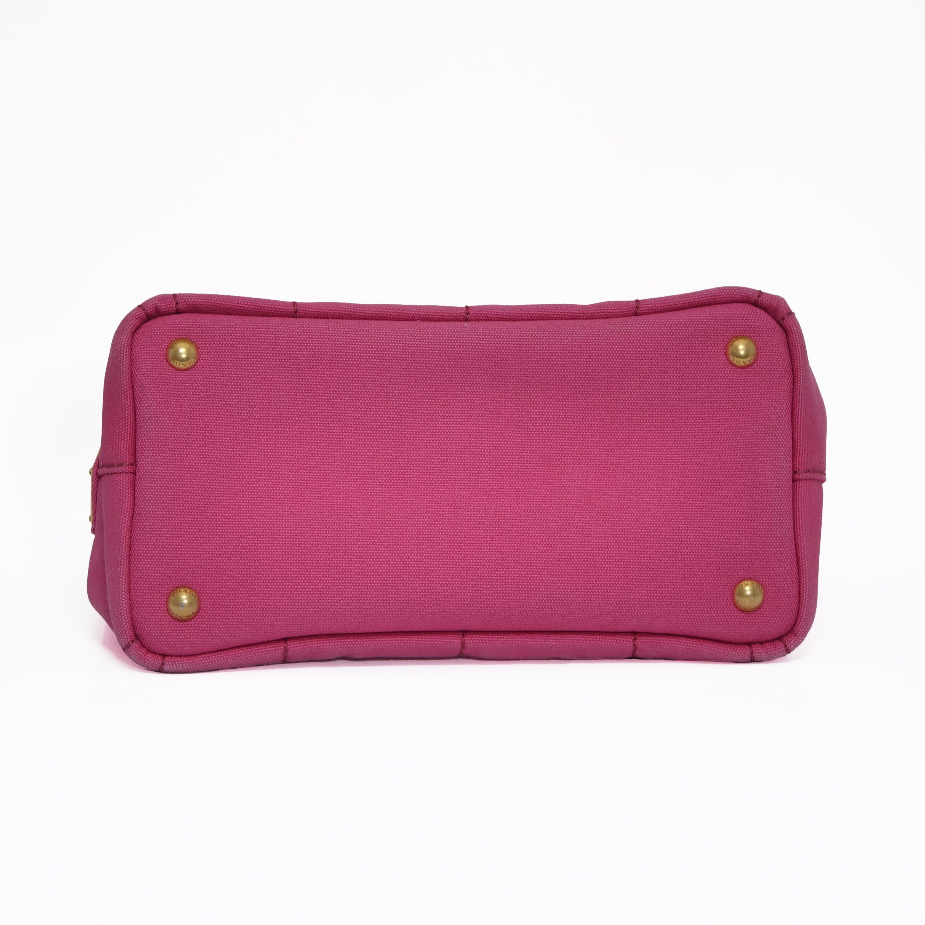 PRADA Canapa Small 2Way Bag Pink B2439G