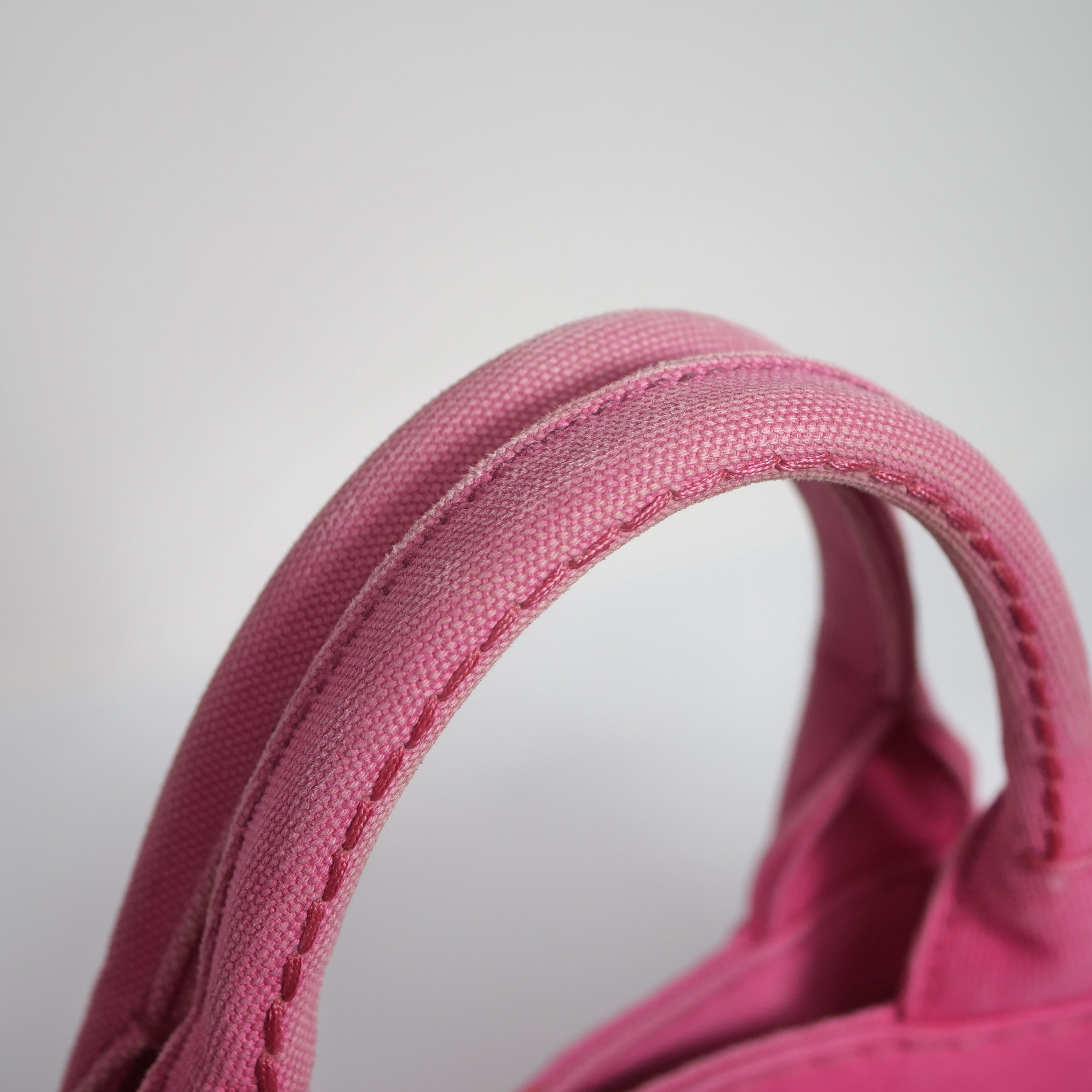 PRADA Canapa Small 2Way Bag Pink B2439G