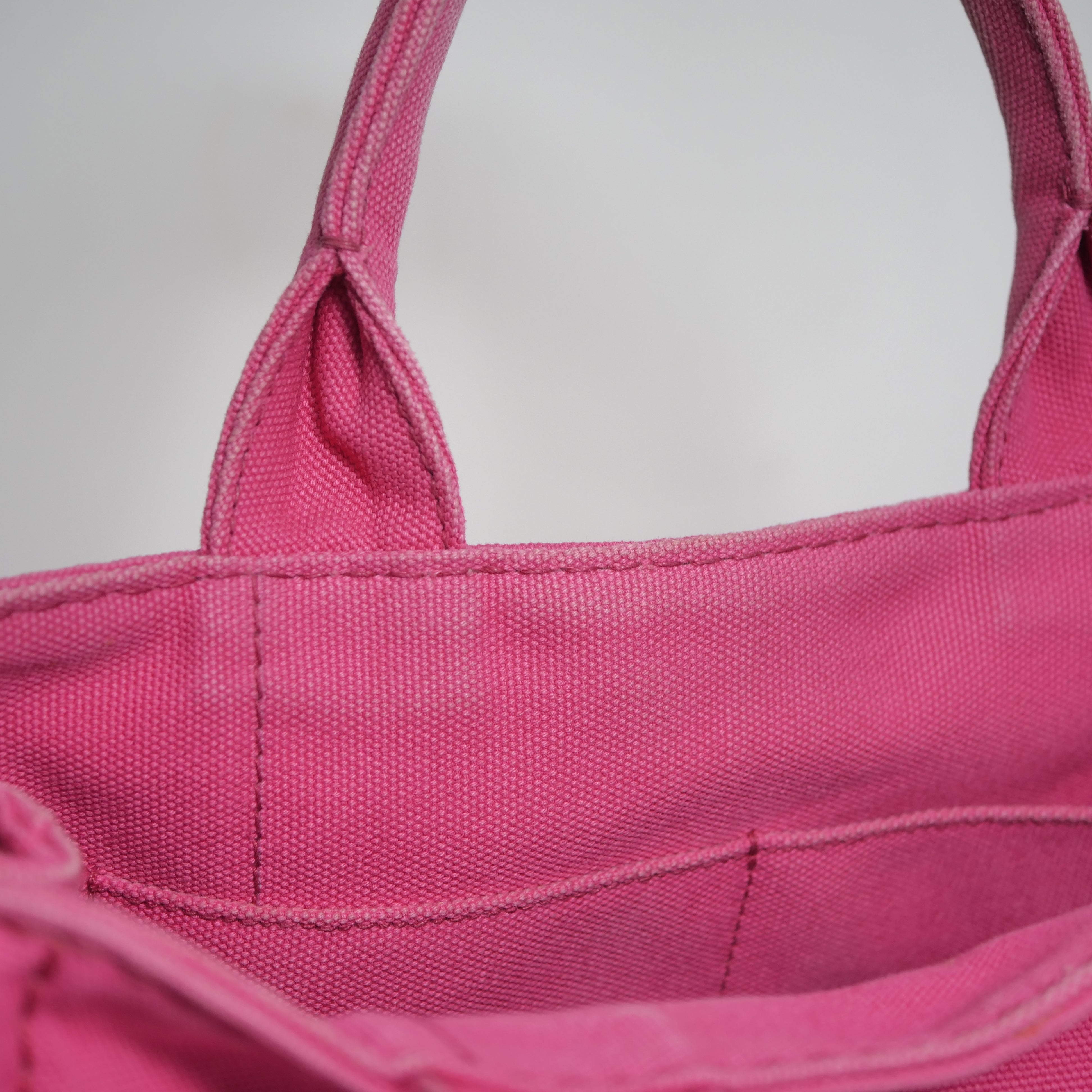 PRADA Canapa Small 2Way Bag Pink B2439G