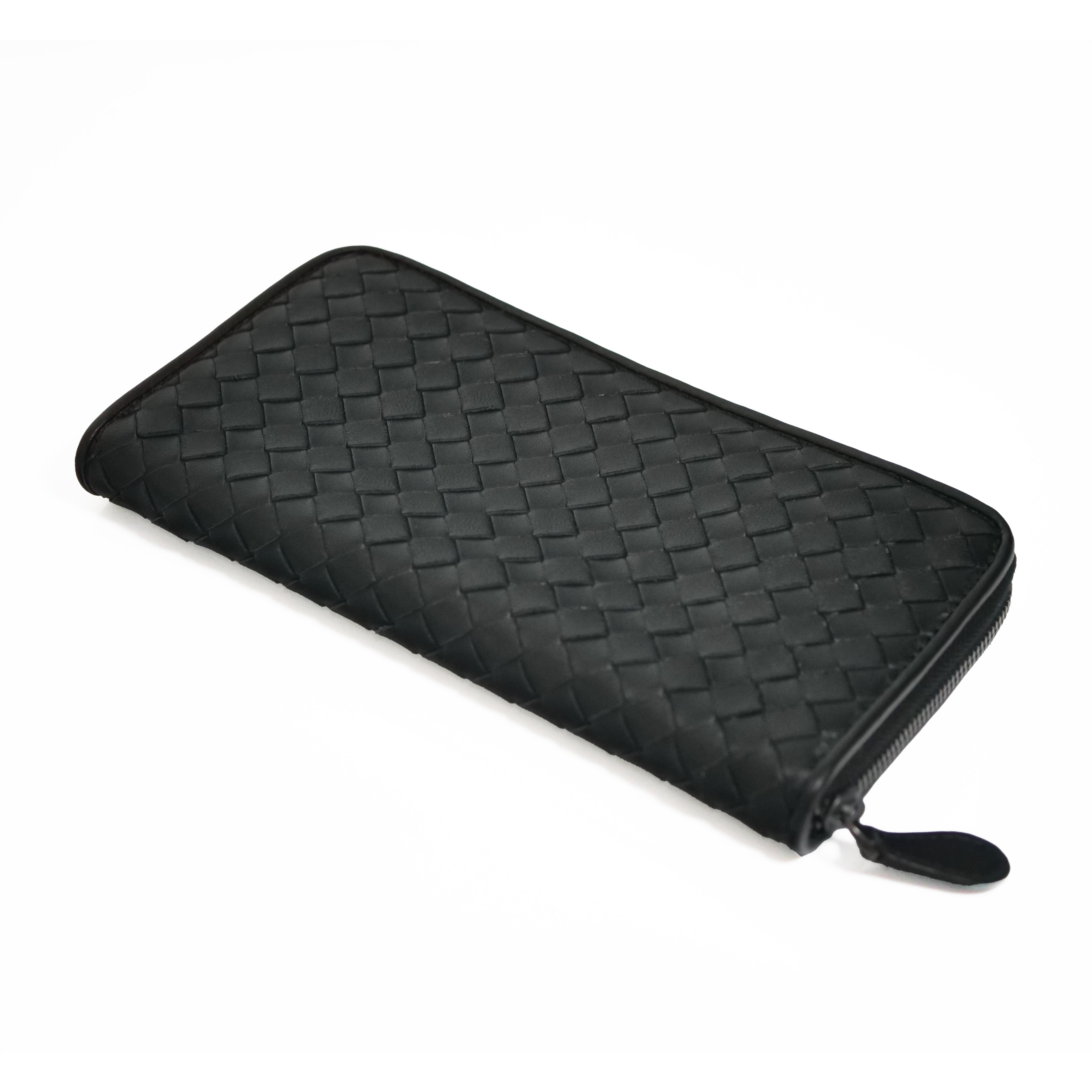 Bottega Veneta Intrecciato Long wallet Black