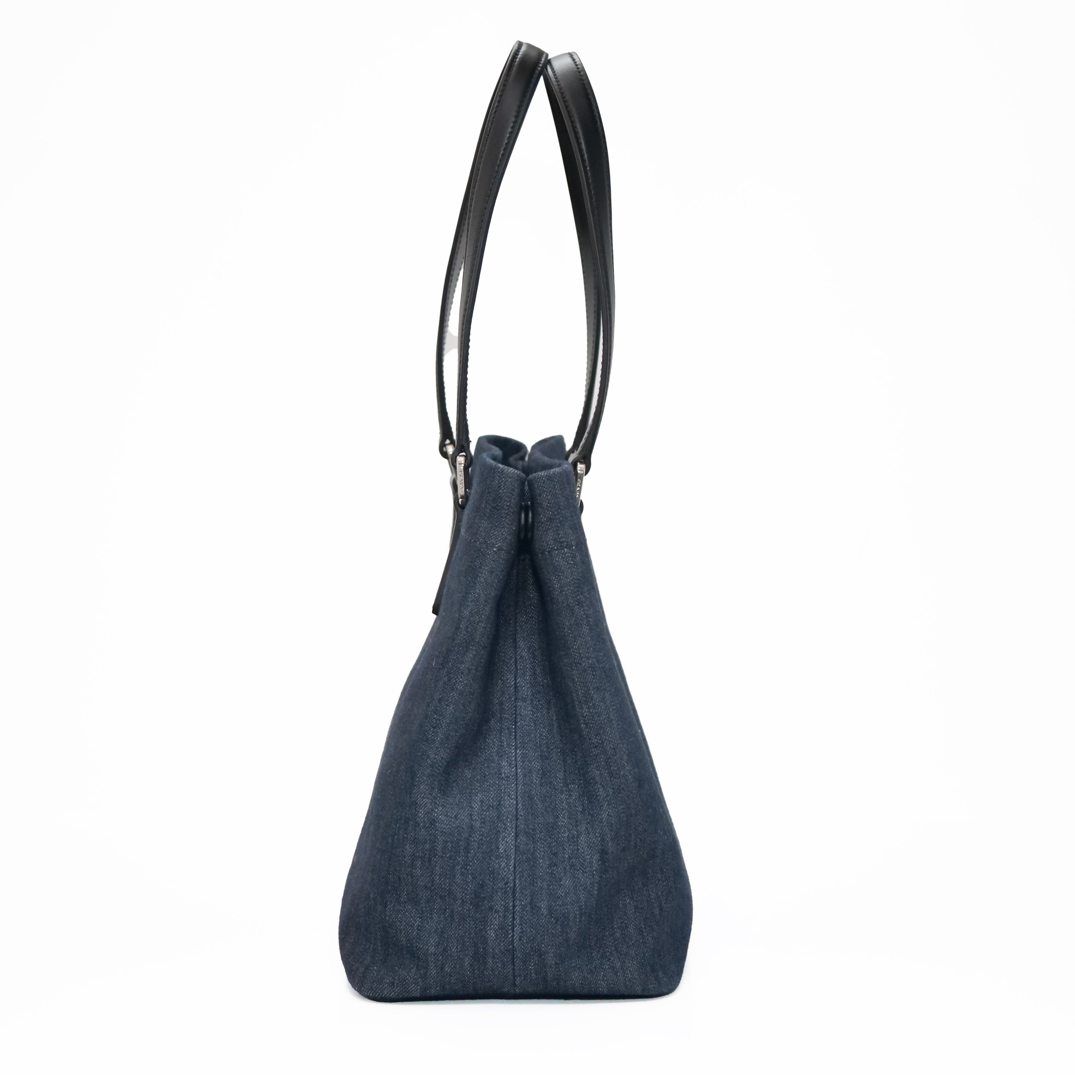 PRADA Denim Tote Bag 1BG356