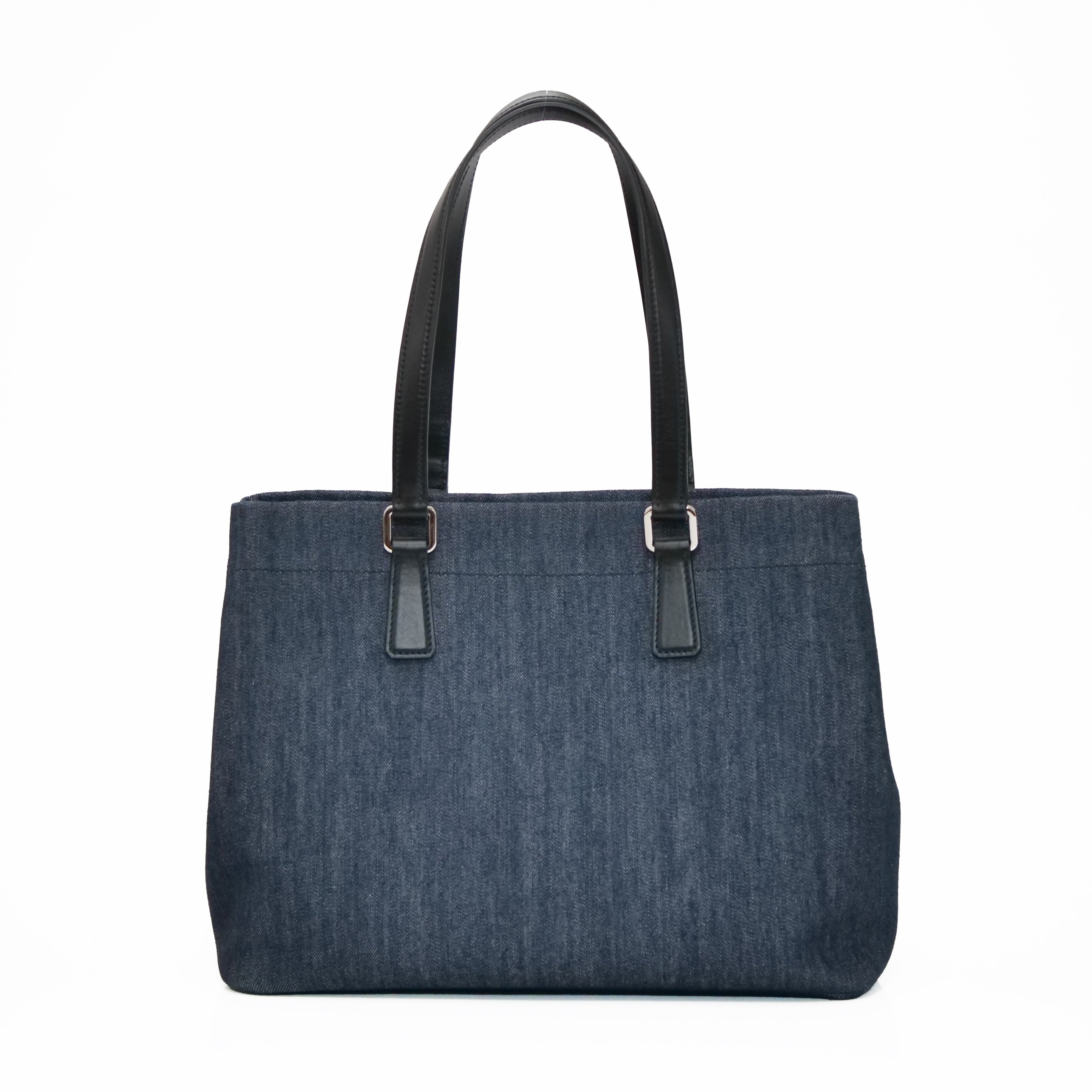 PRADA Denim Tote Bag 1BG356
