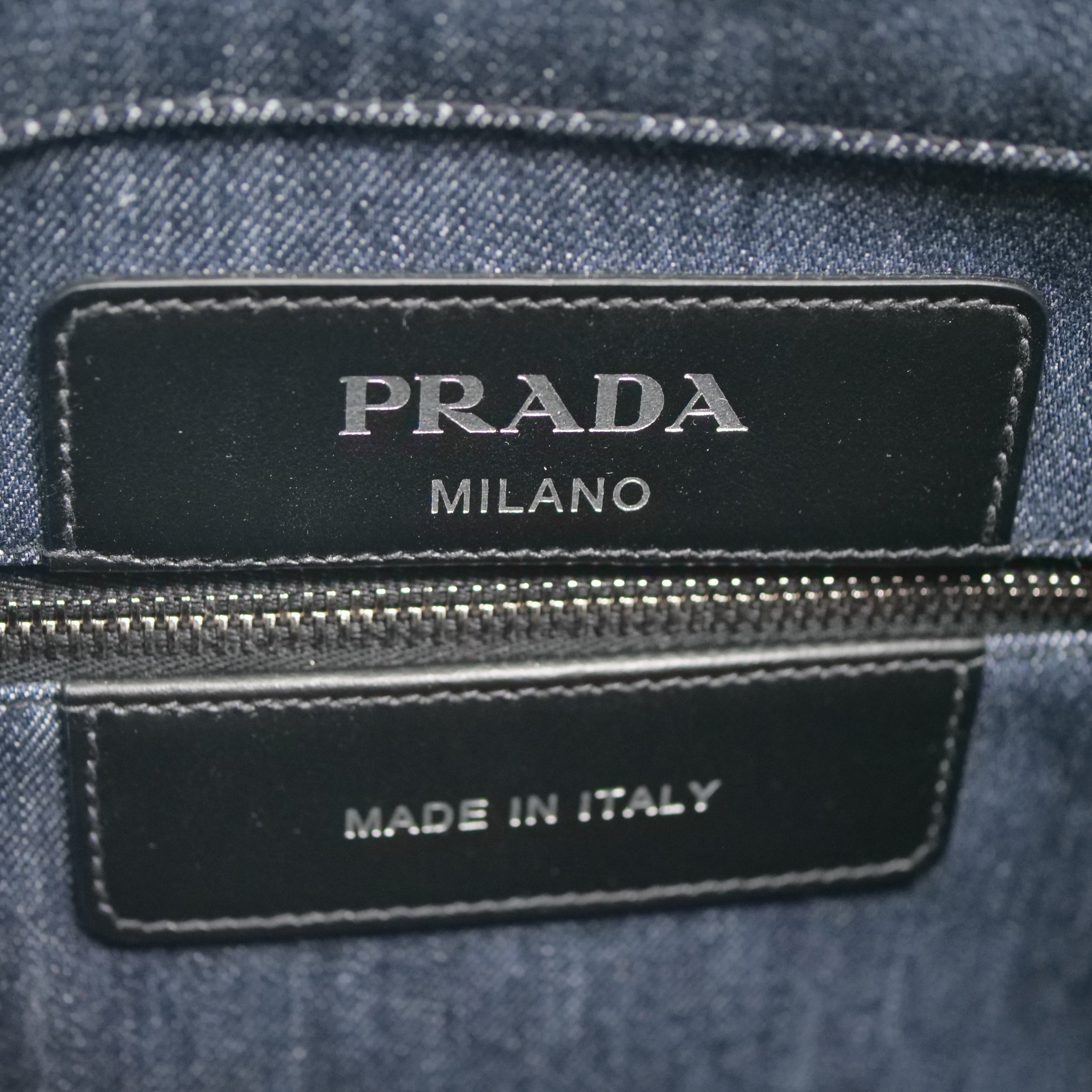 PRADA Denim Tote Bag 1BG356