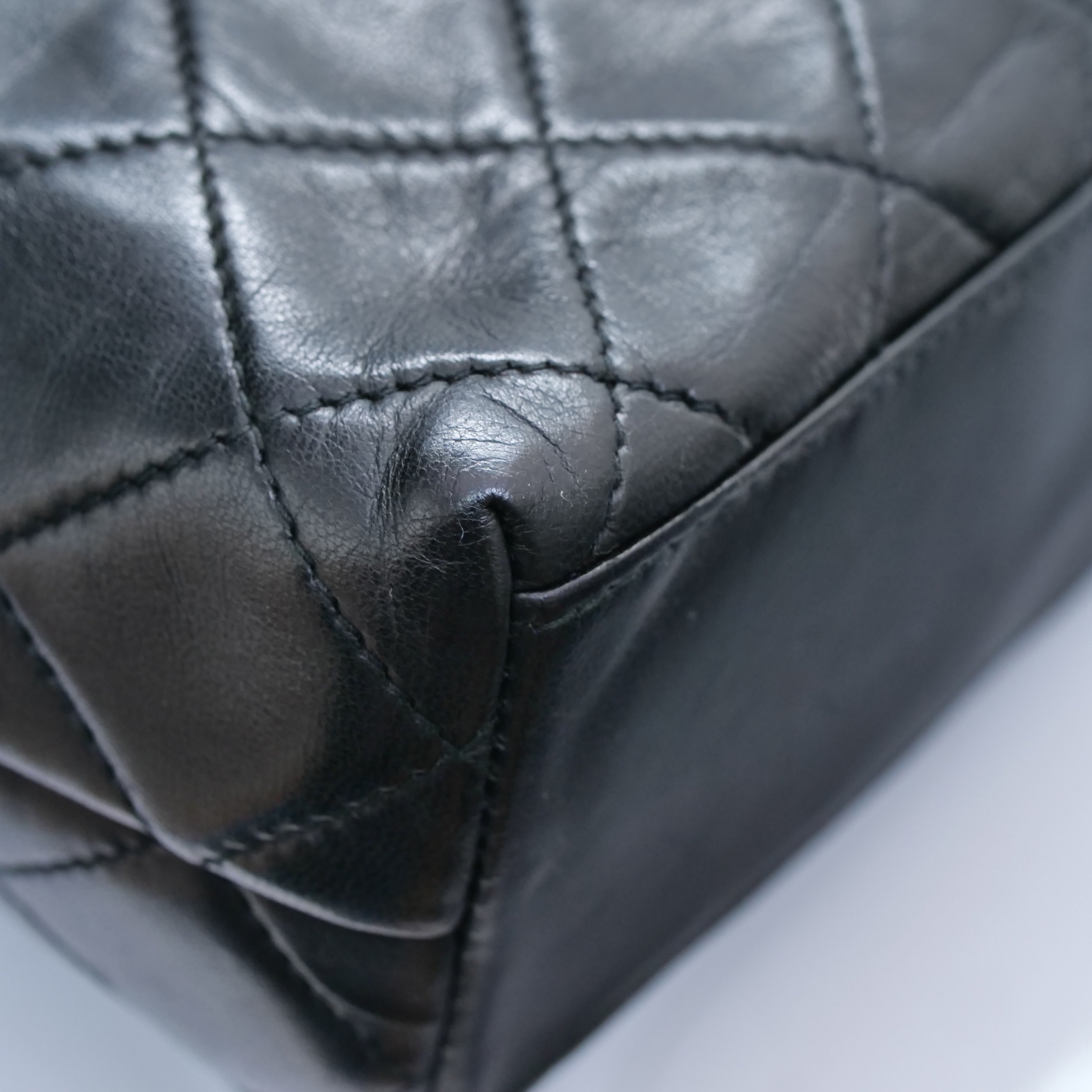 CHANEL Vintage 1990s” Shoulder Bag Leather Black