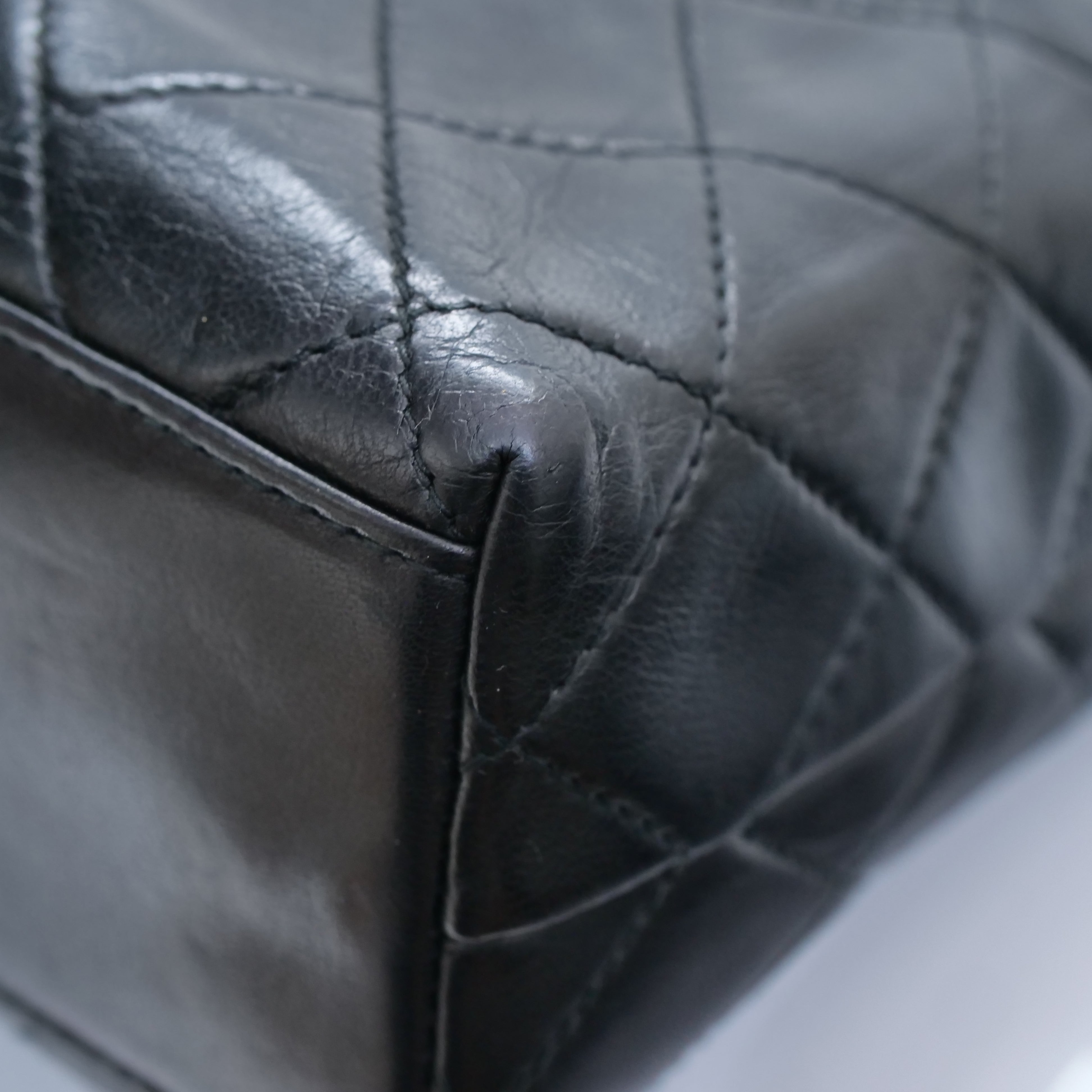 CHANEL Vintage 1990s” Shoulder Bag Leather Black