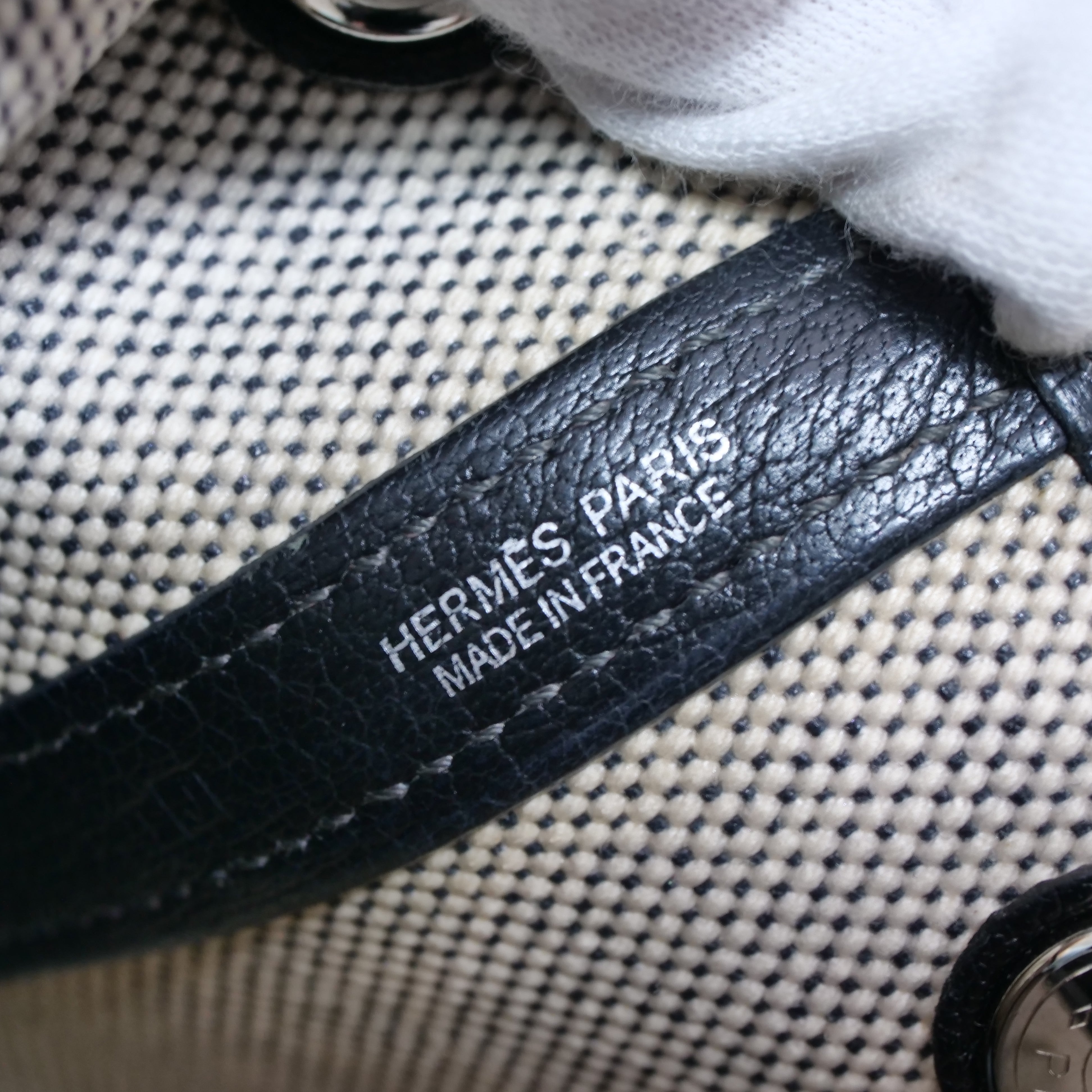 HERMÈS Garden Party TPM Tote Bag with Shoulder Strap J Stamp