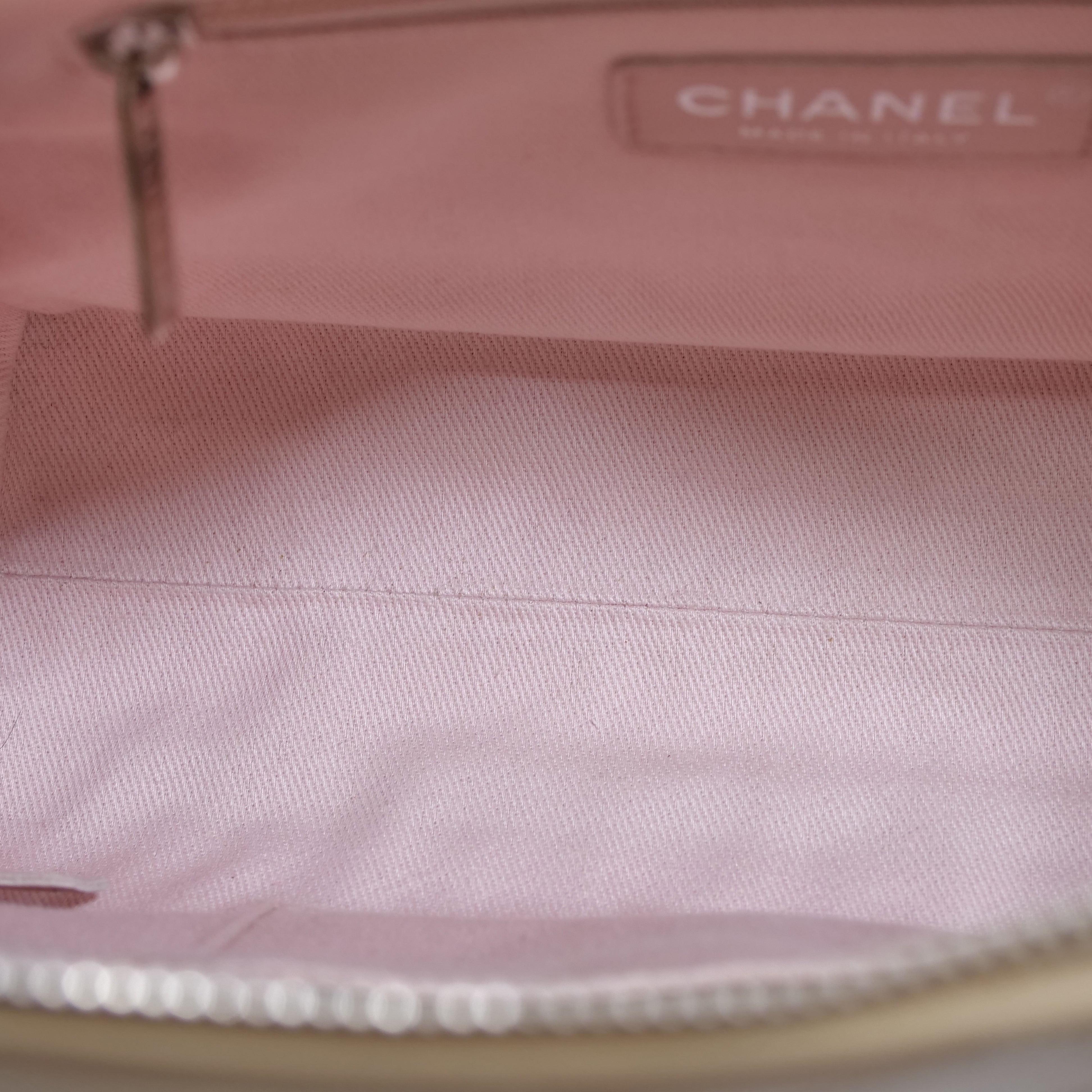 CHANEL Quilted Chain Shoulder Bag Bi-Color