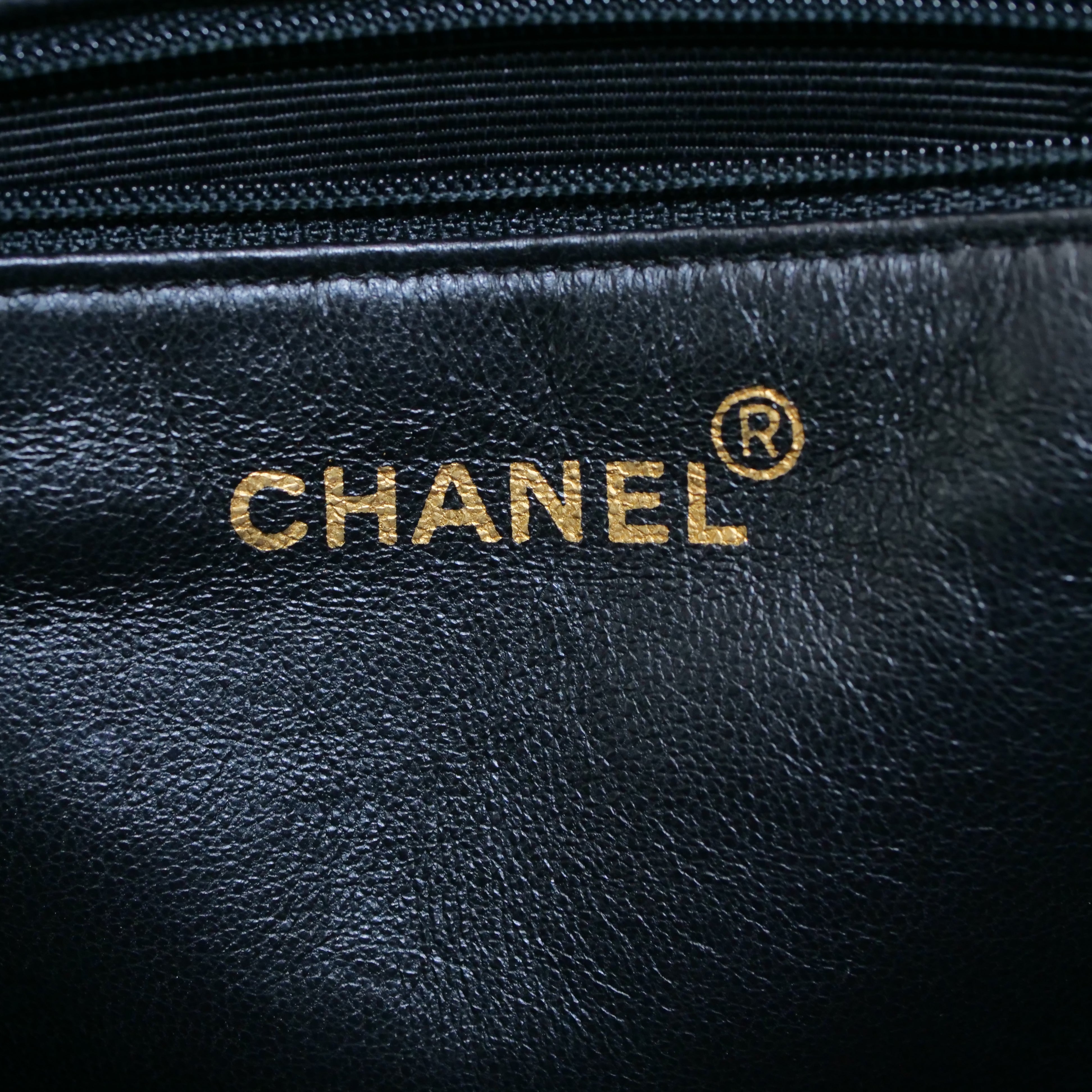 CHANEL Caviar Leather Coco Ball Tote Bag Black