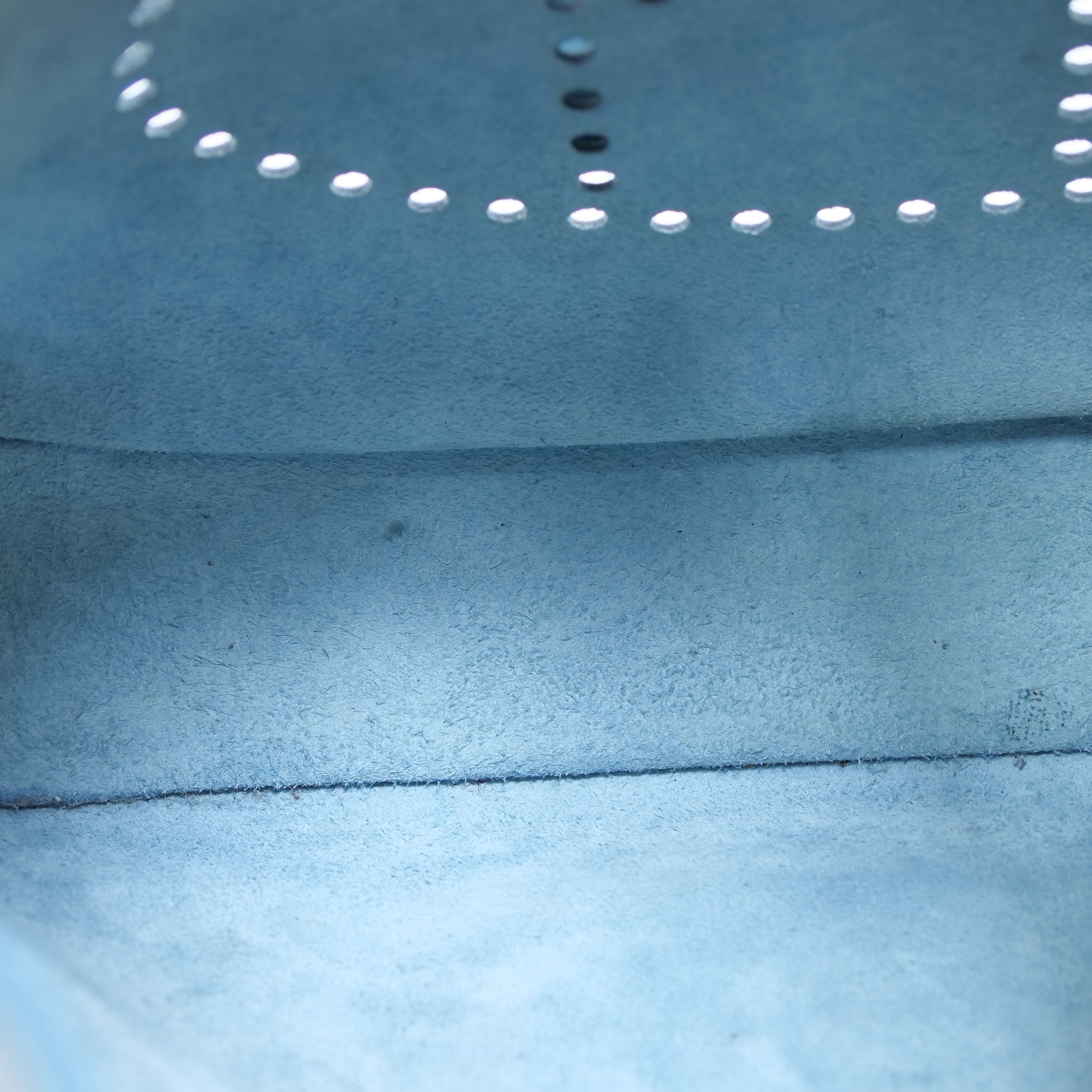 HERMÈS Evelyne II PM Shoulder Bag Blue Jean Epsom □K Stamp