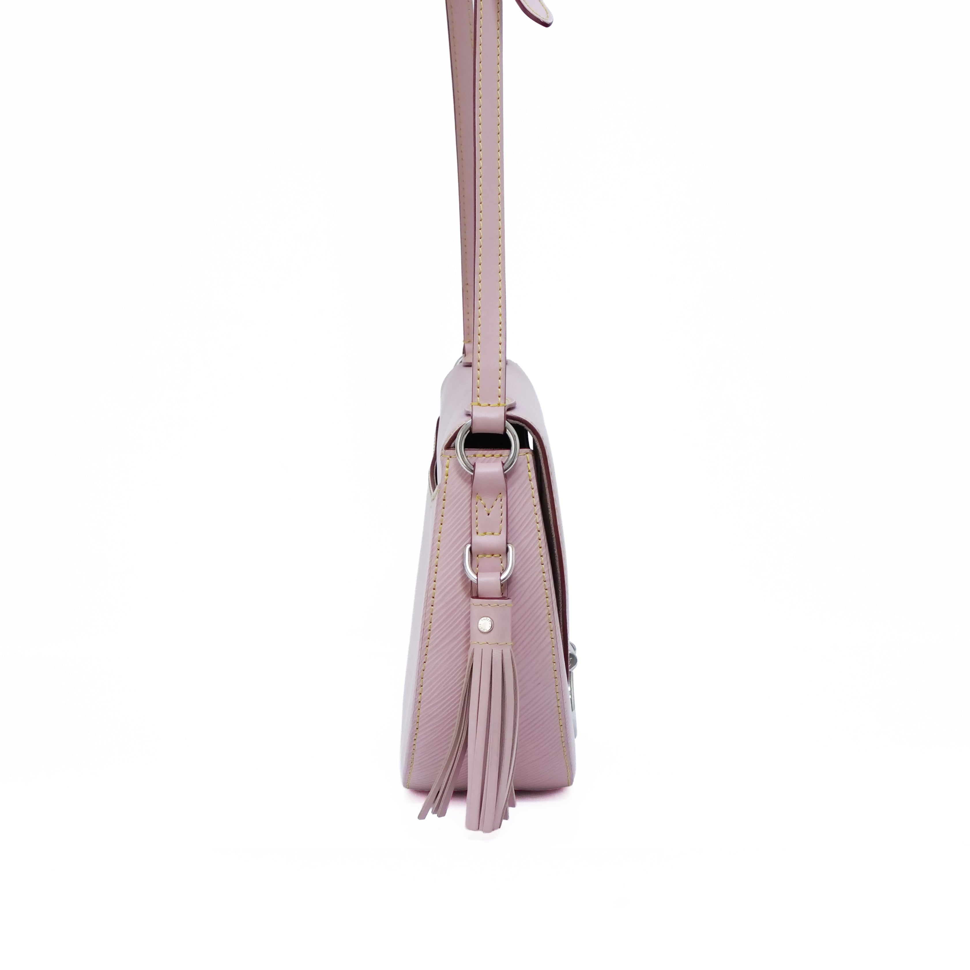 LOUIS VUITTON Epi Saint Cloud Shoulder Bag Rose Ballerine