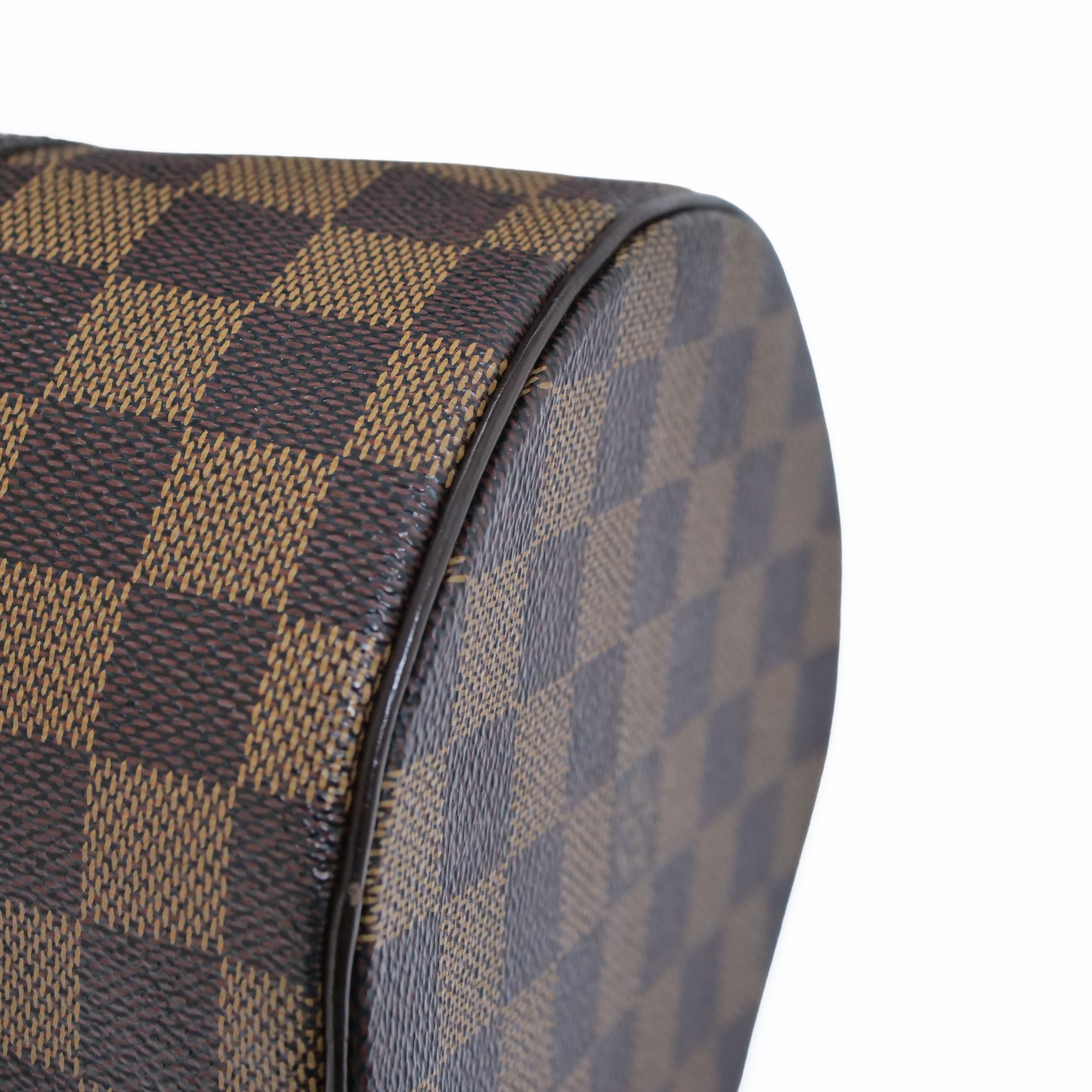 LOUIS VUITTON Damier Papillon 30 Hand Bag with Pouch