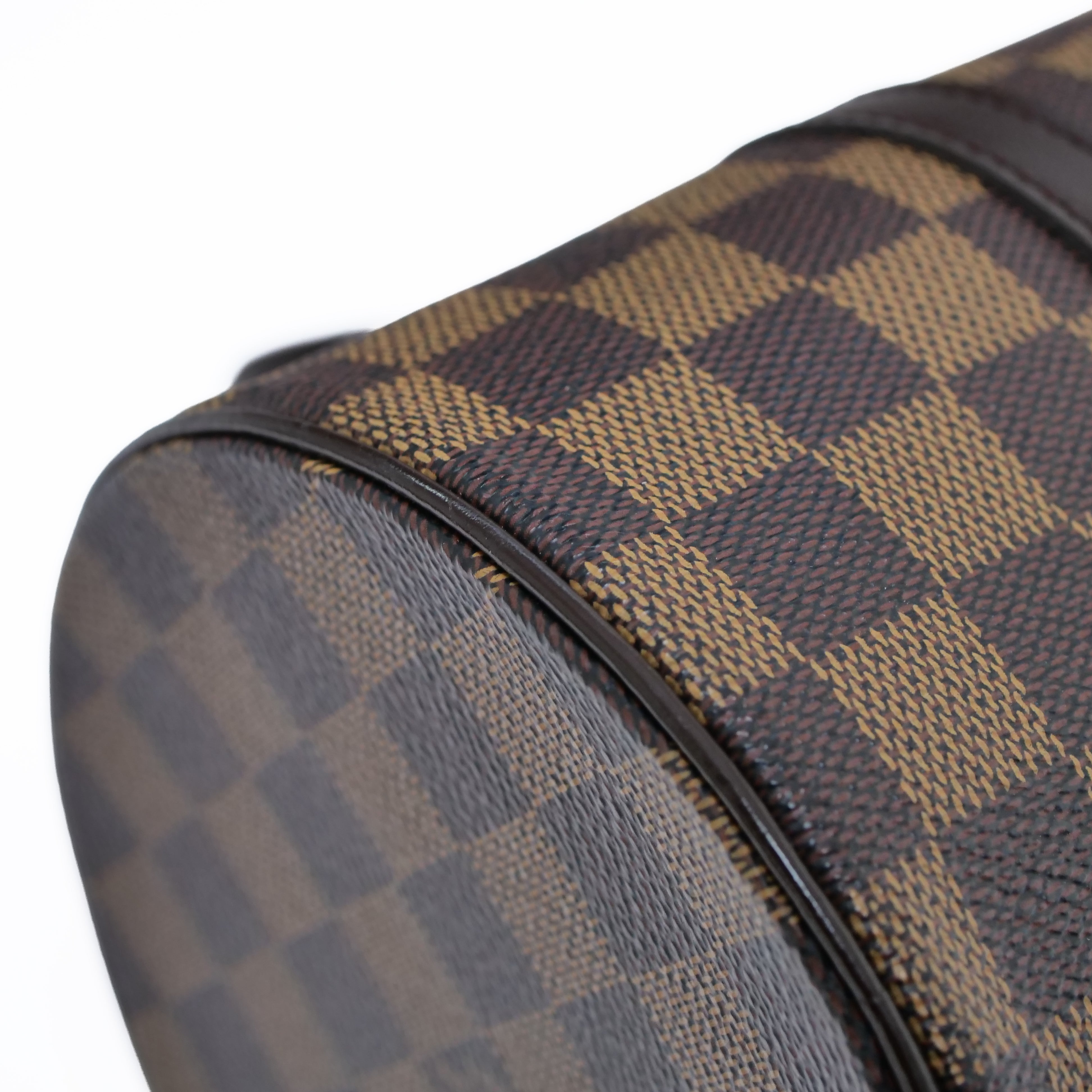 LOUIS VUITTON Damier Papillon 30 Hand Bag with Pouch