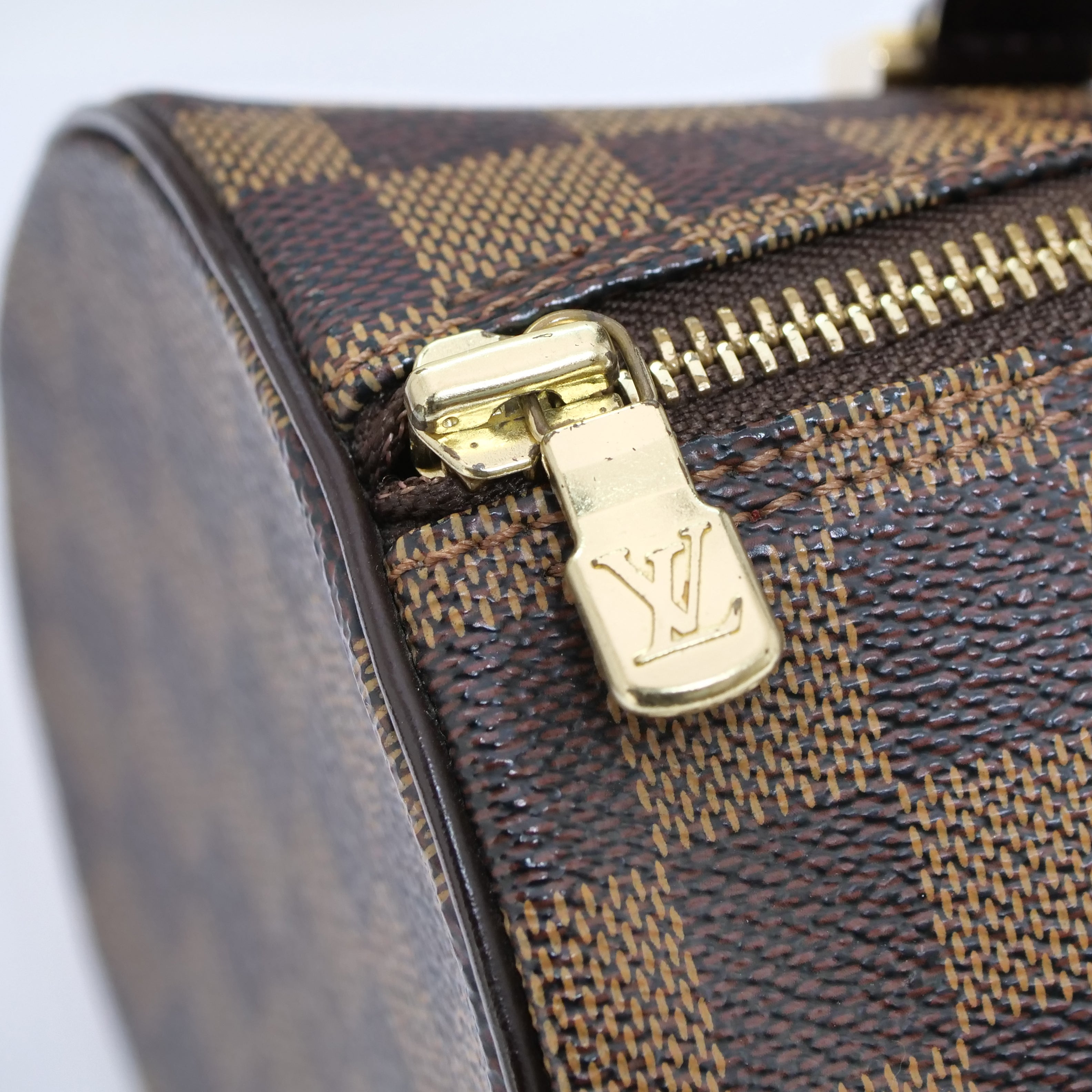 LOUIS VUITTON Damier Papillon 30 Hand Bag with Pouch