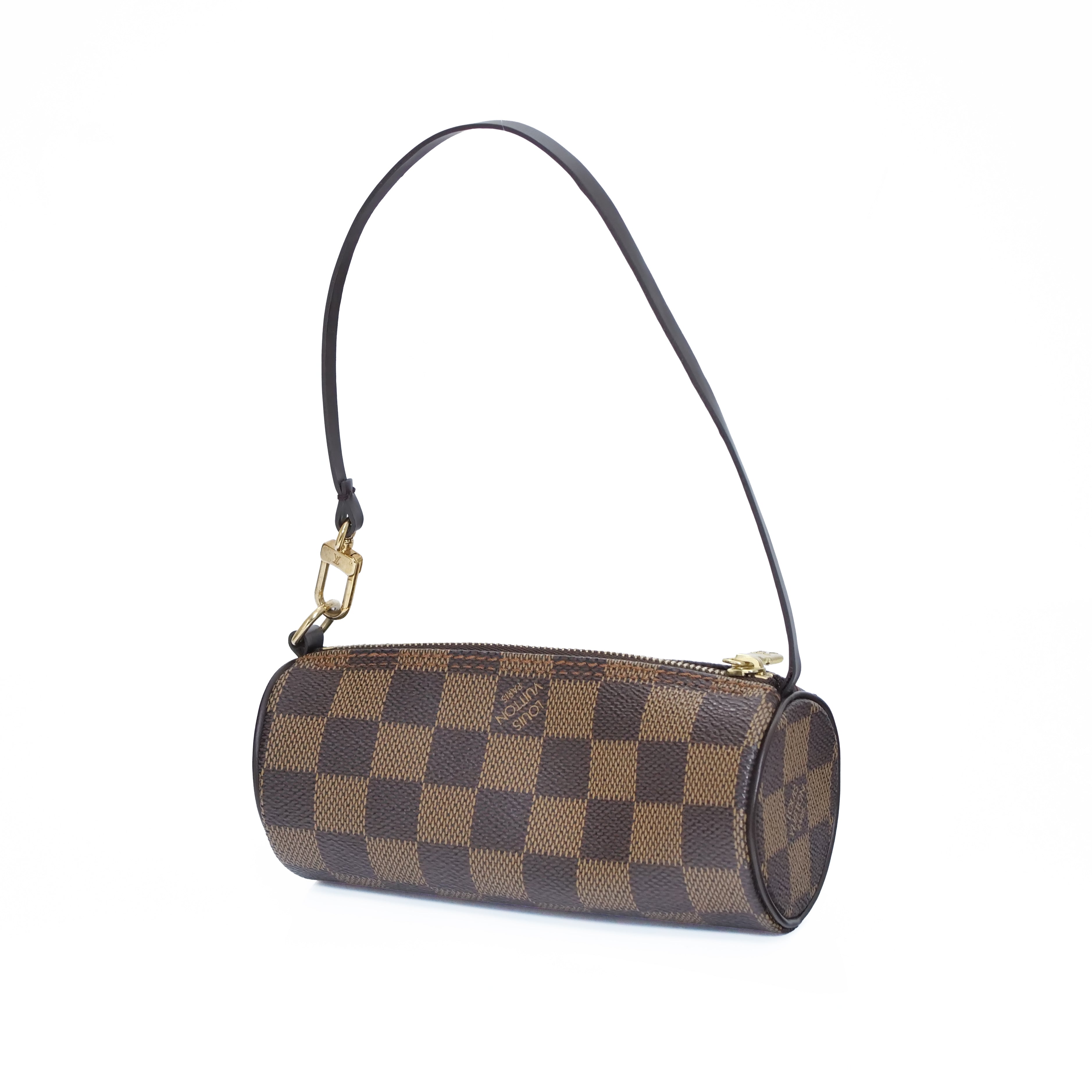LOUIS VUITTON Damier Papillon 30 Hand Bag with Pouch