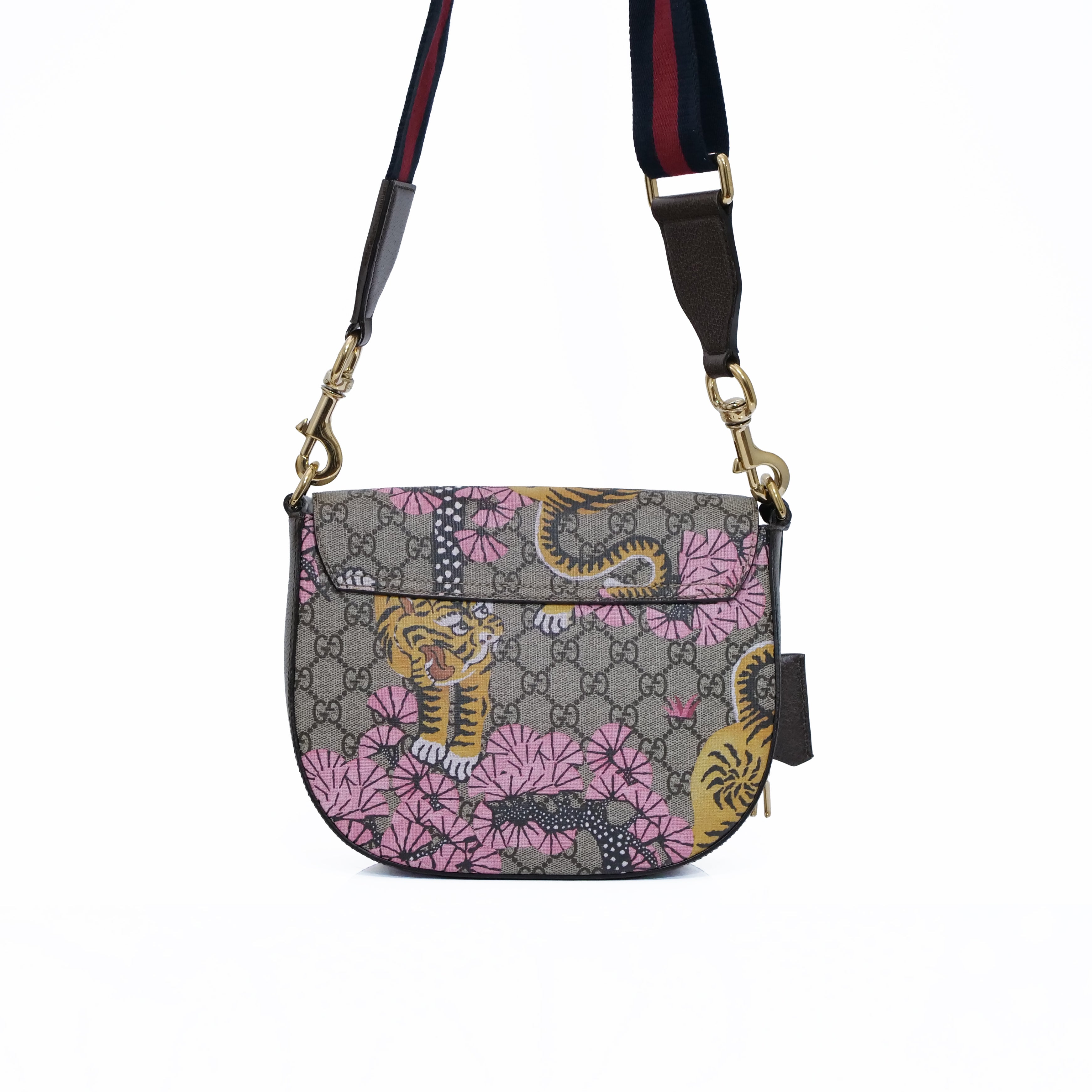 GUCCI GG Supreme Bengal Print Padlock Shoulder Bag 453189