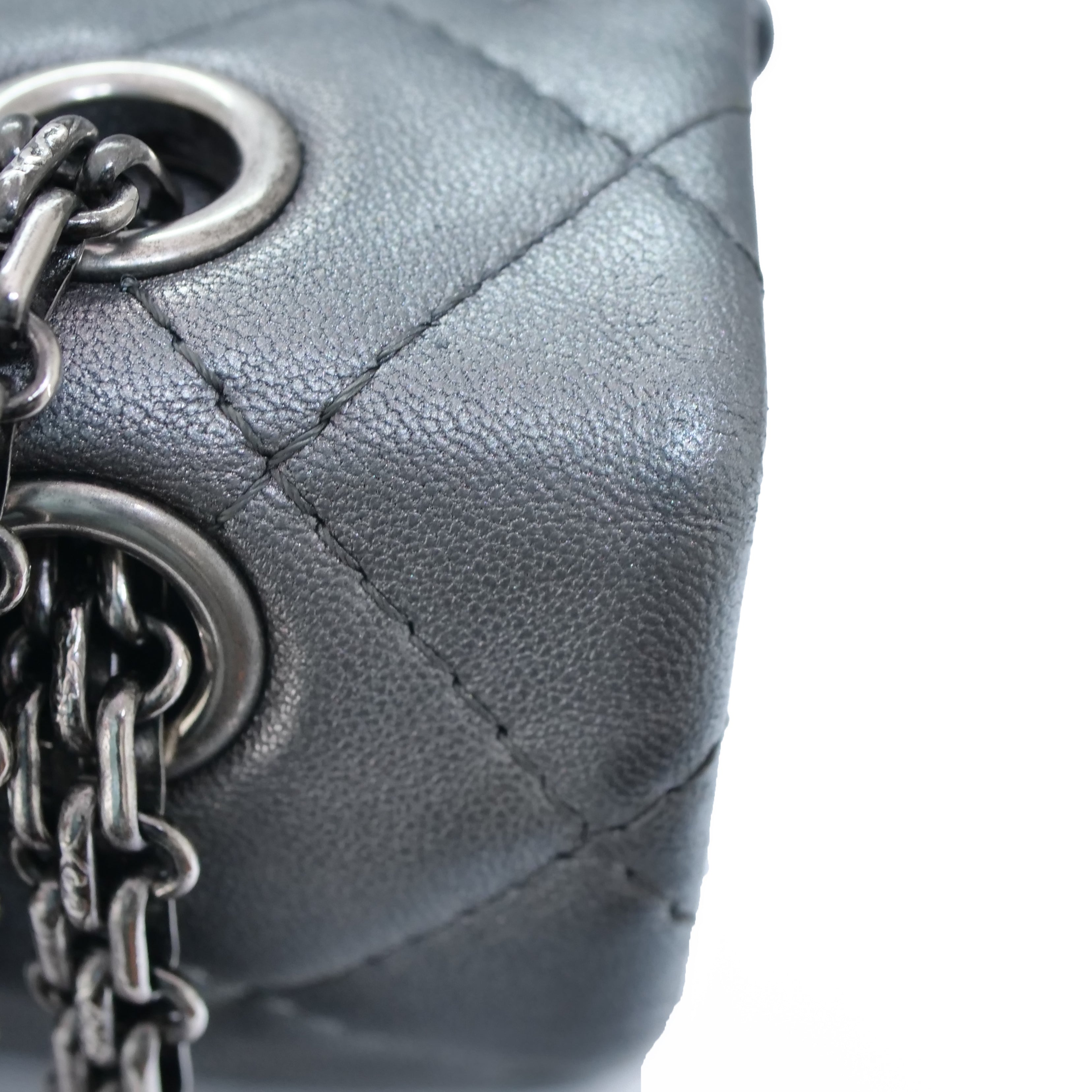 CHANEL 2.55 Matelassé Double Flap Chain Bag