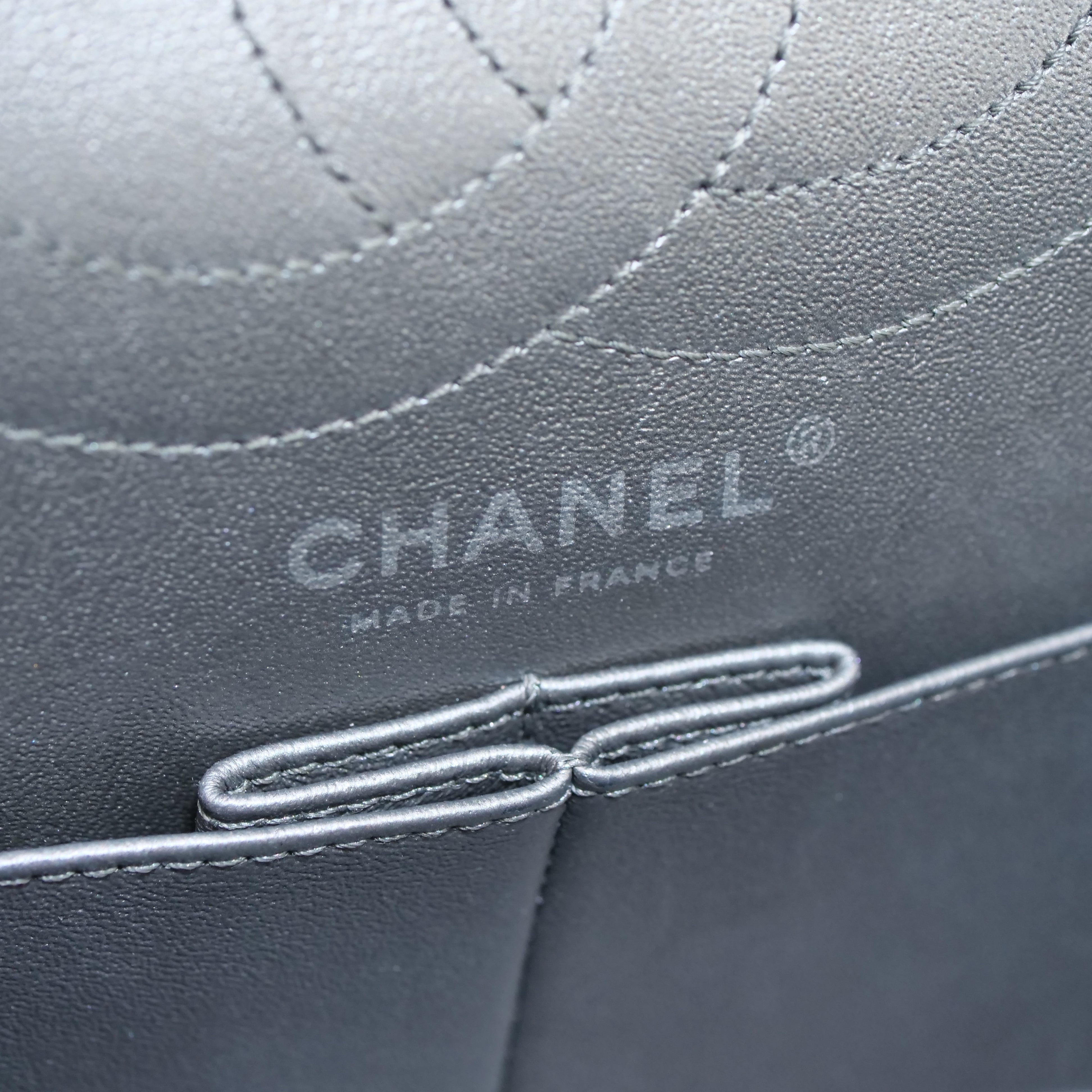 CHANEL 2.55 Matelassé Double Flap Chain Bag