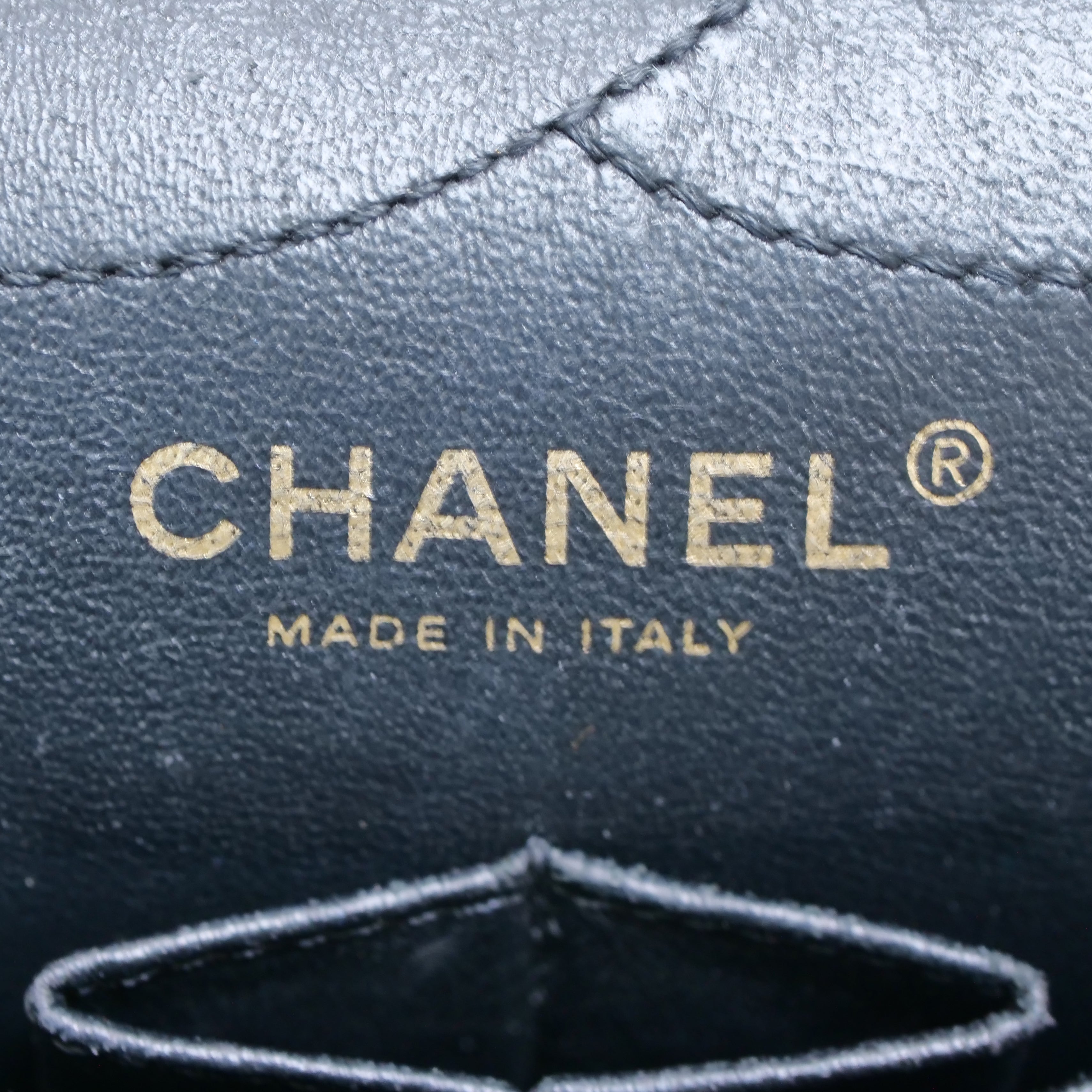 CHANEL 2.55 Matelassé Double Flap Chain Bag Lambskin Black