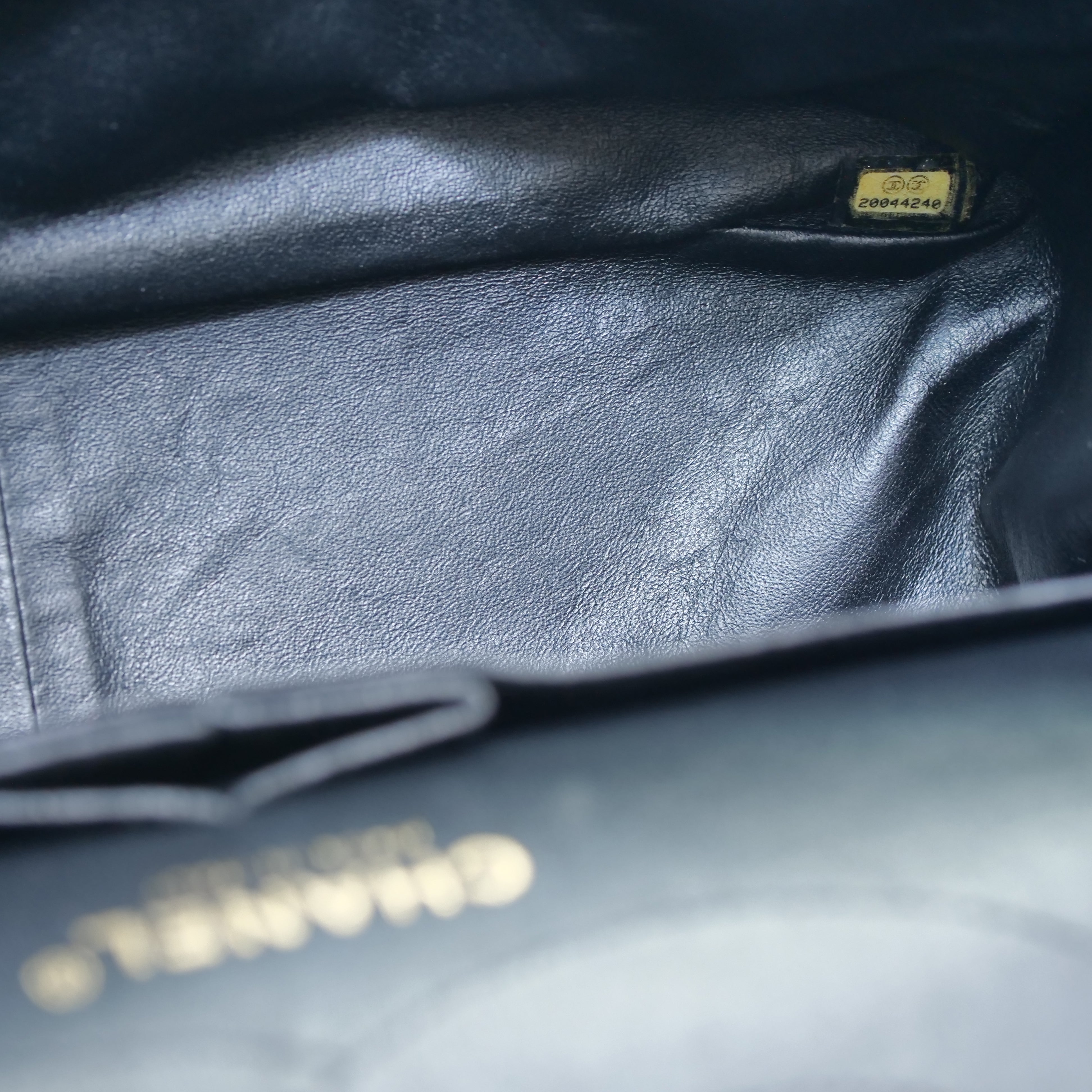 CHANEL 2.55 Matelassé Double Flap Chain Bag Lambskin Black